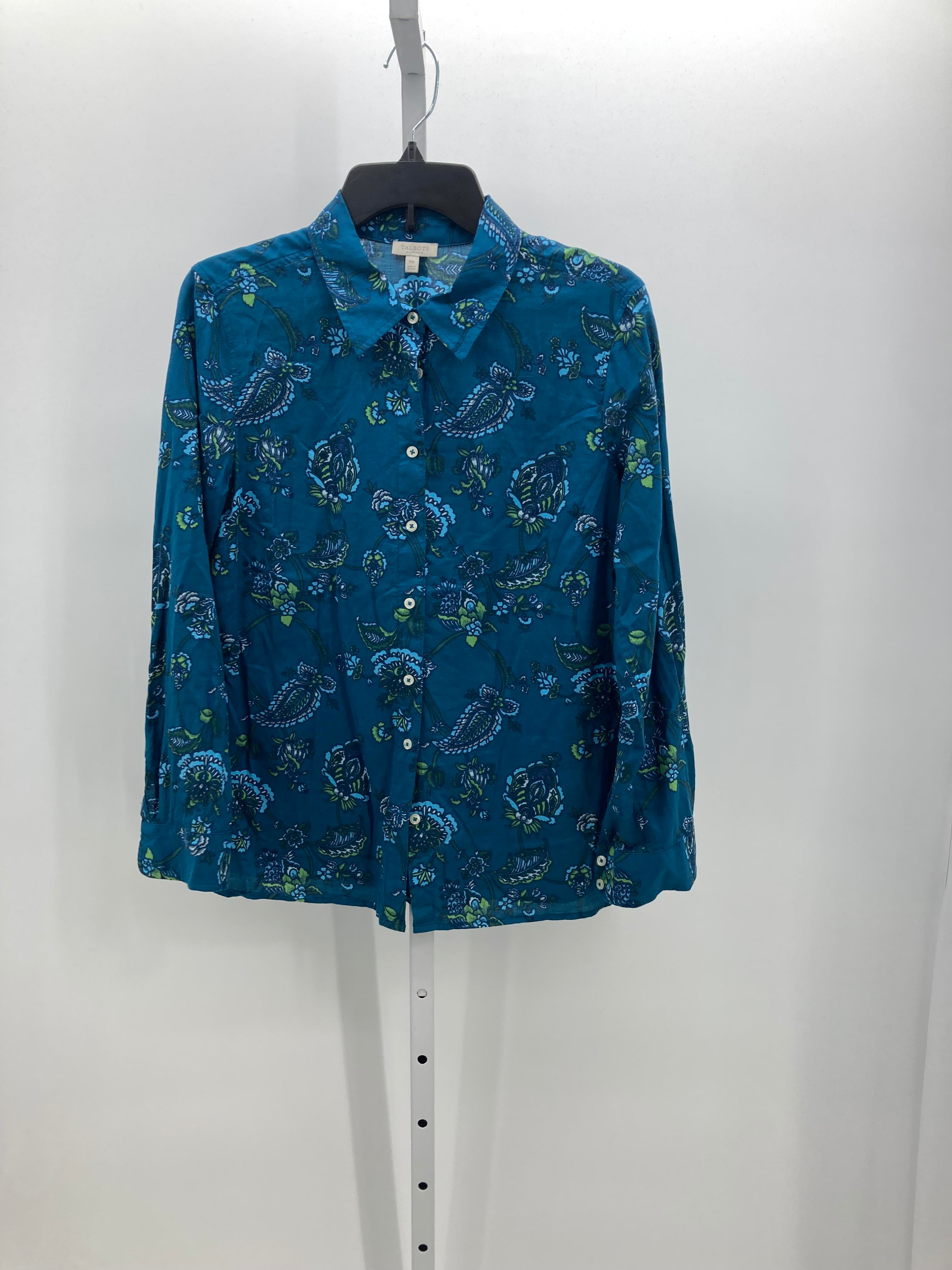 Talbots Size Medium Petite Petite Long Sleeve Shirt