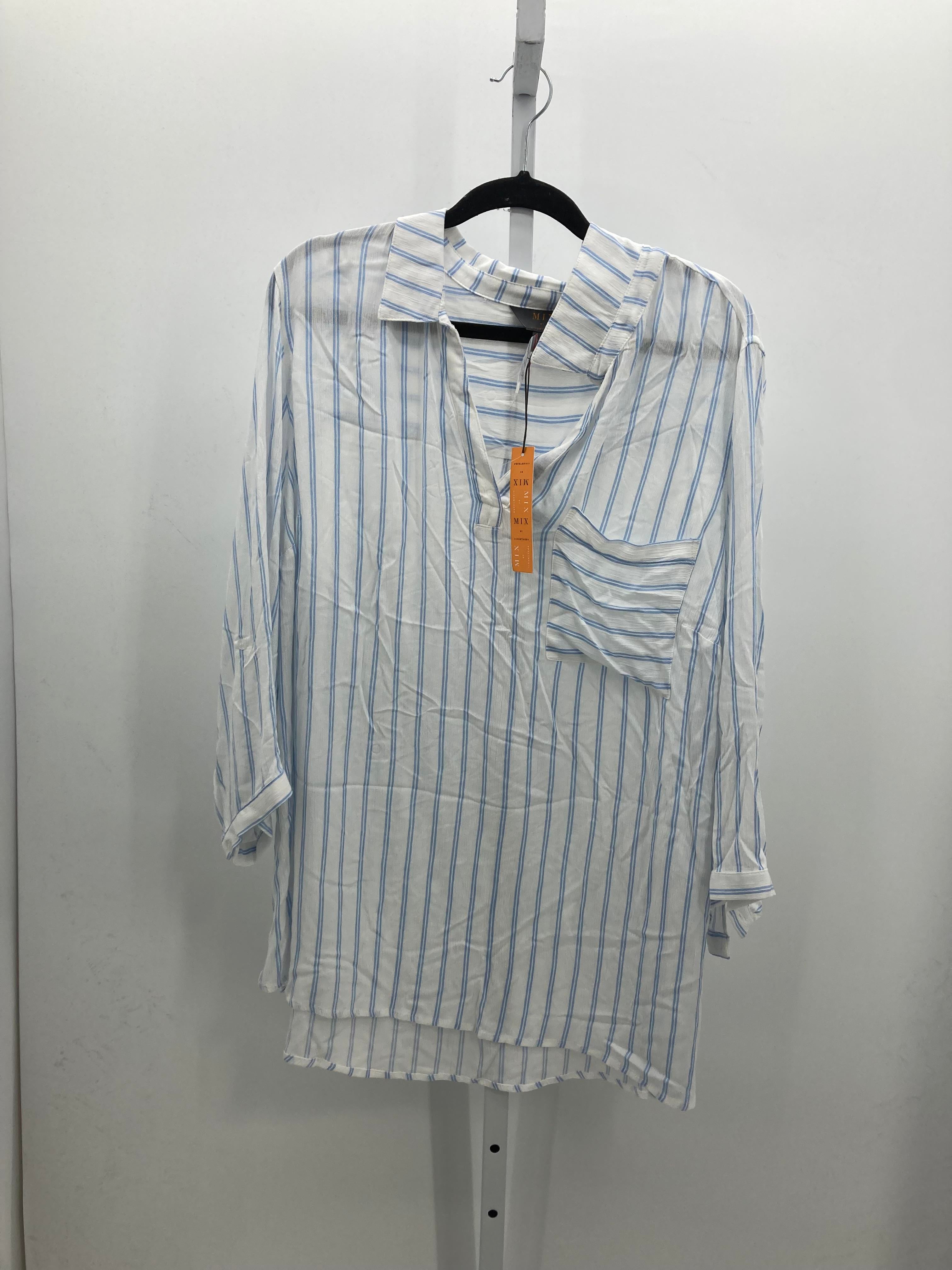 41 Hawthorn Size 3X Womens 3/4 Sleeve Shirt