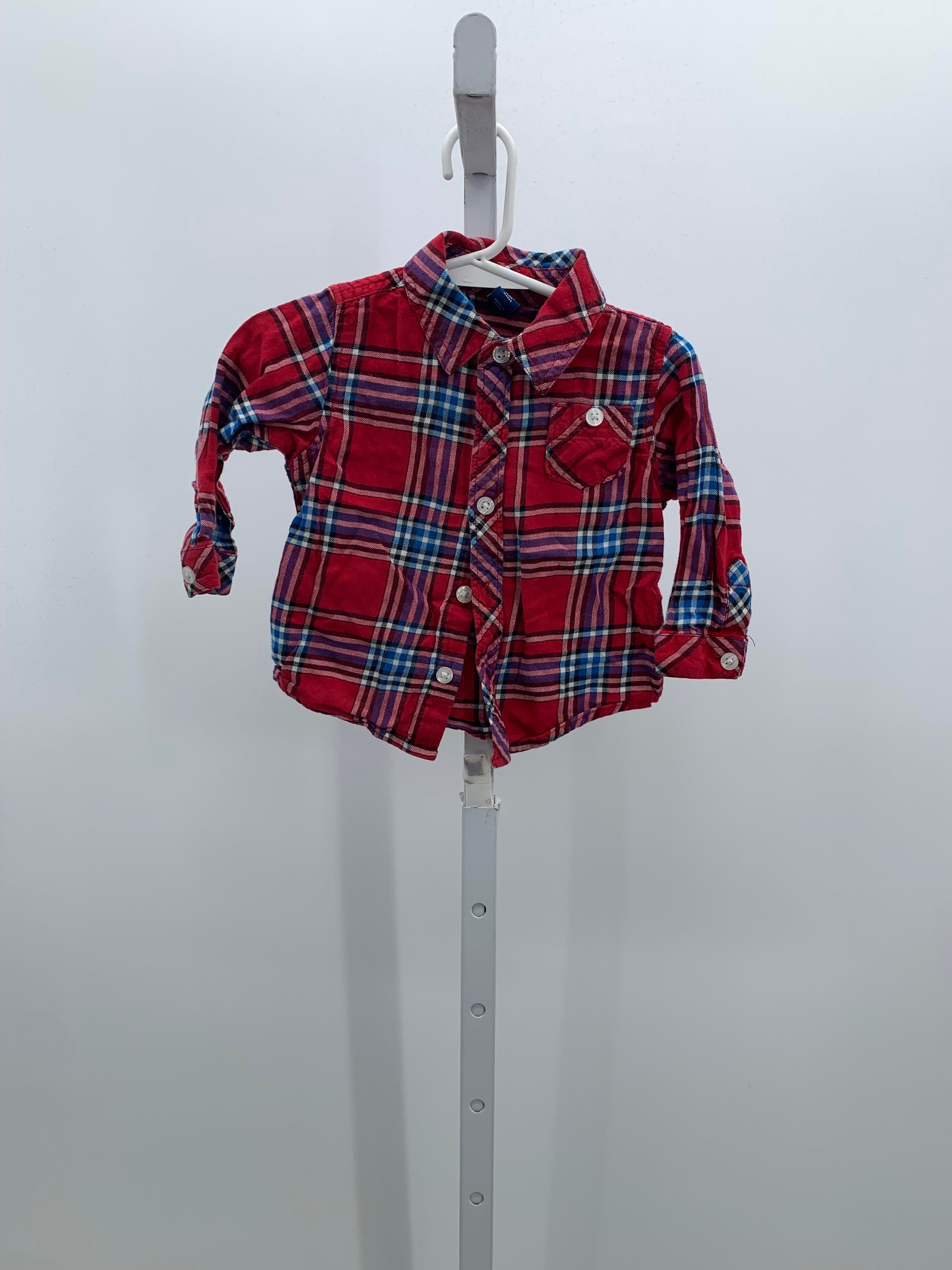 BLUE PLAID BTN DOWN