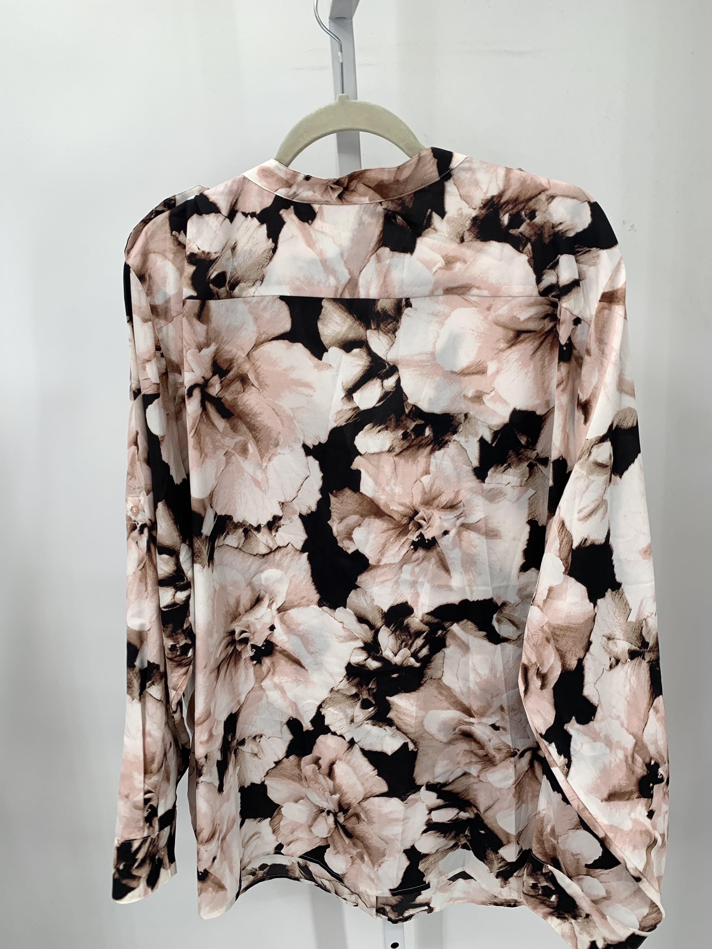 Calvin Klein Size 3X Womens Long Sleeve Shirt