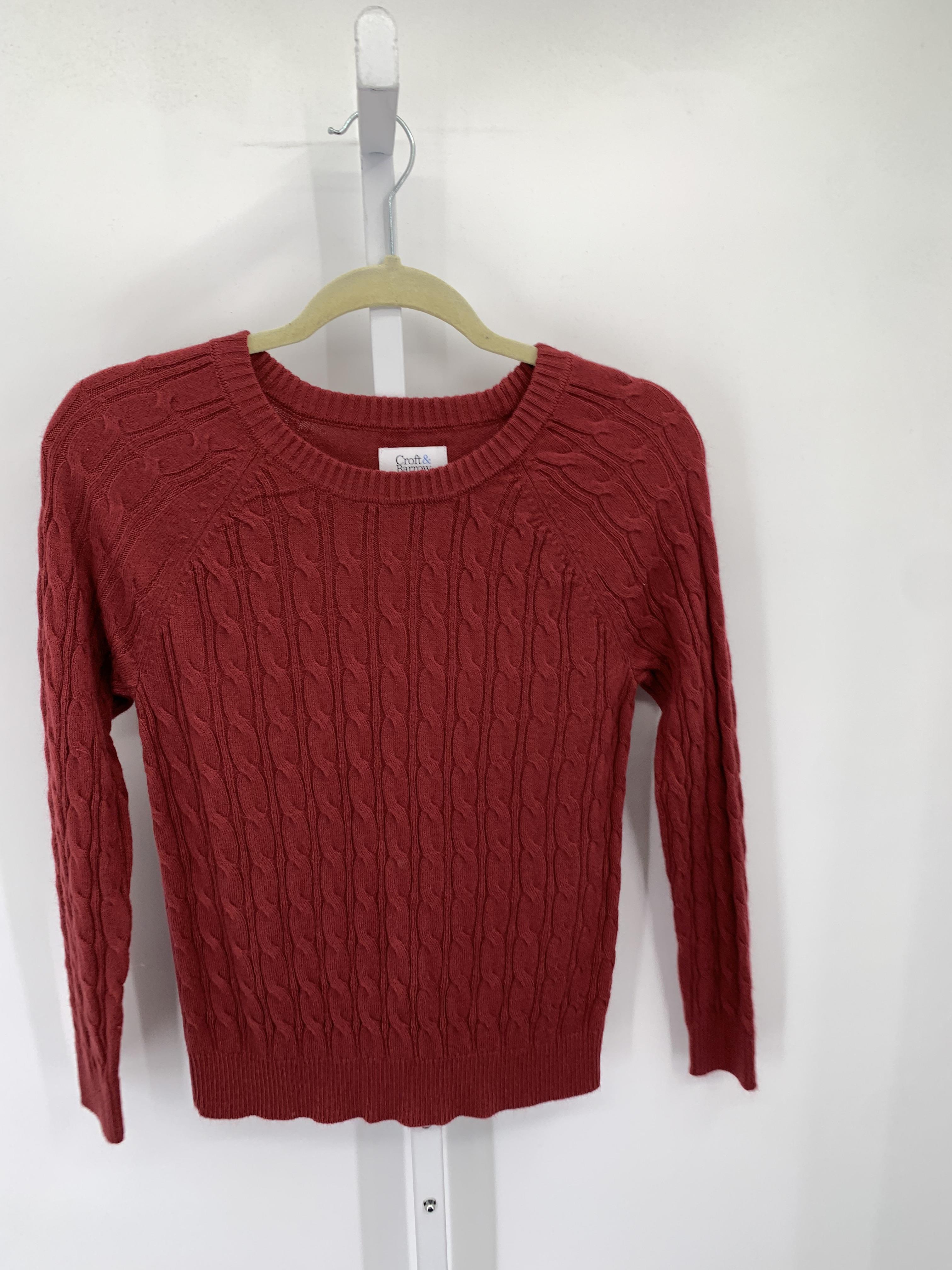 Croft & Barrow Size X Small Petite Petite Long Slv Sweater