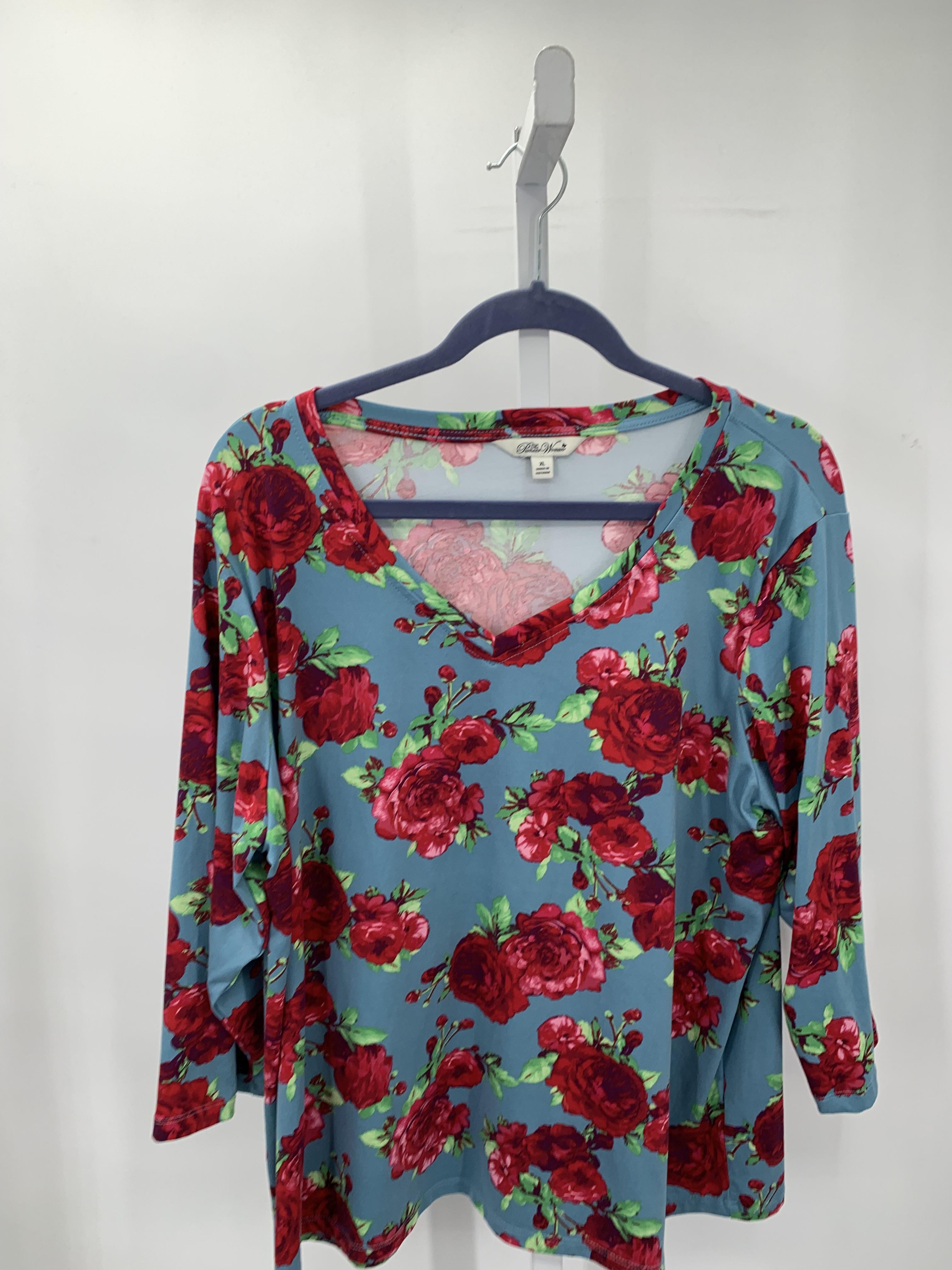 Size Extra Large Misses 3/4 Sleeve Shirt