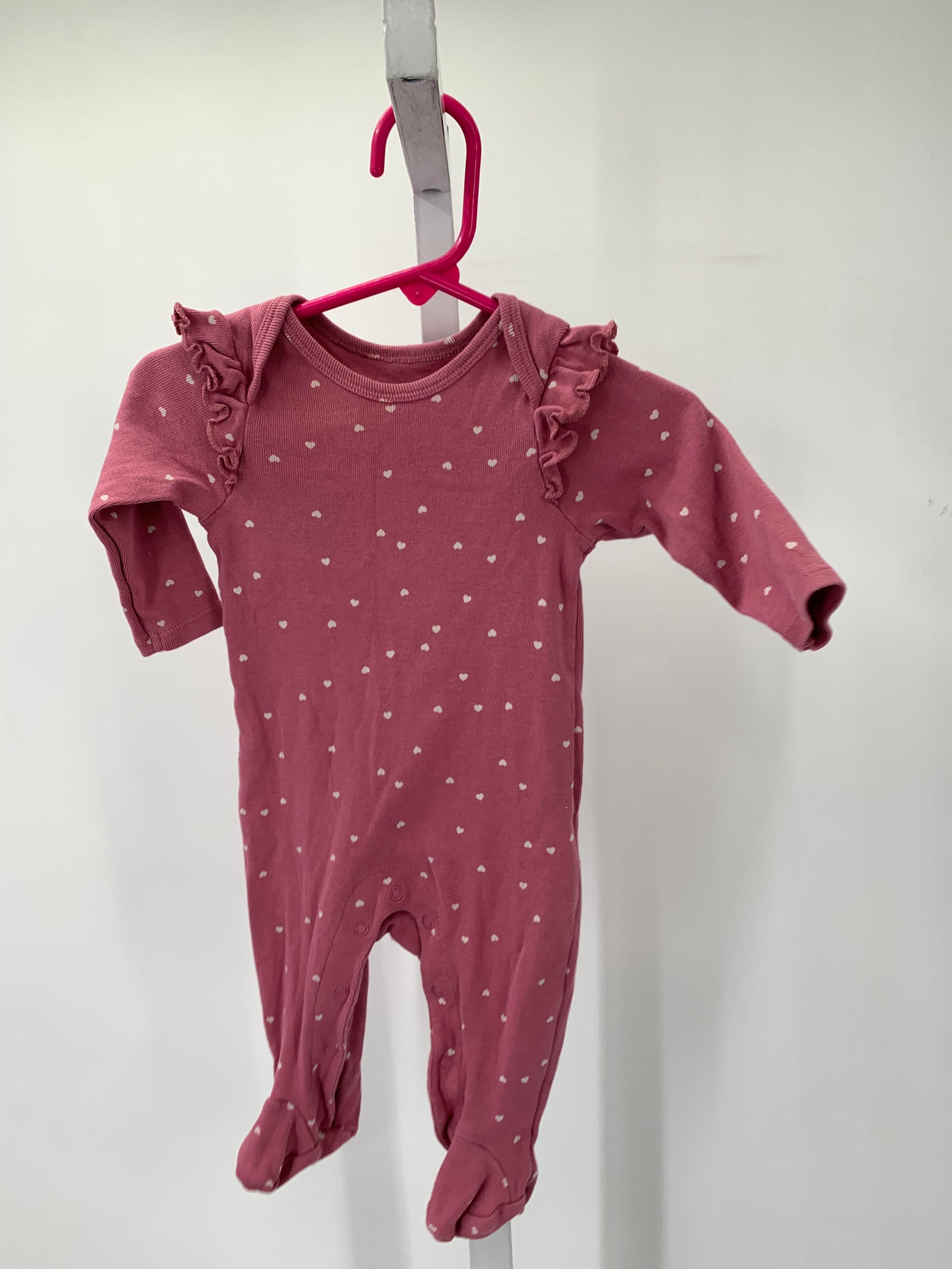 Size 3-6 Months Girls Long Slv. Romper