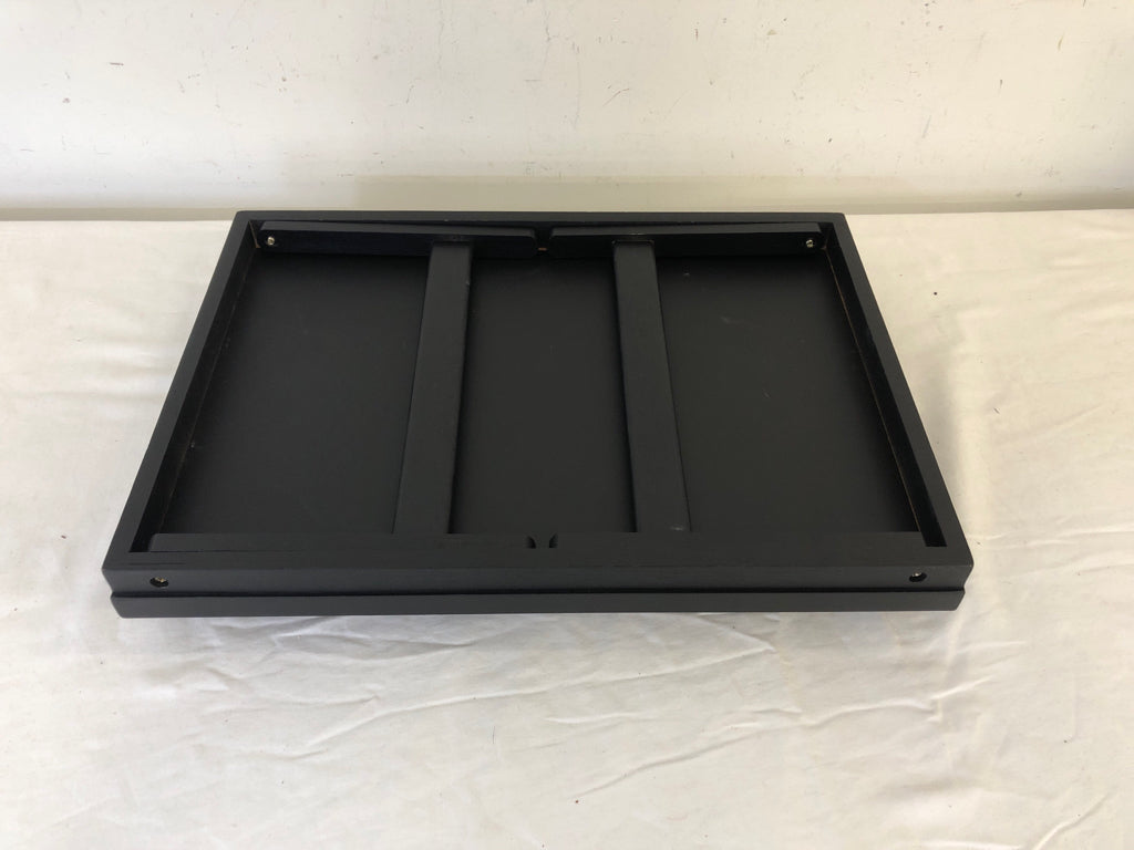 BLACK OVER THE LAP TRAY W HANDLES.