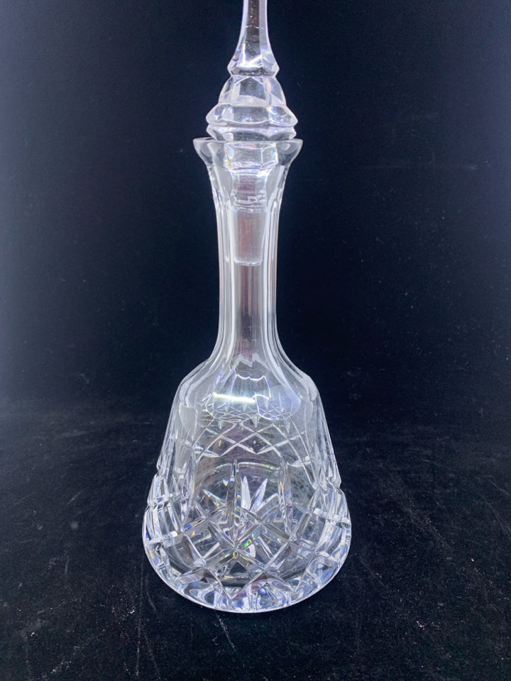 ATLANTIS CUT GLASS CRYSTAL DECANTER.