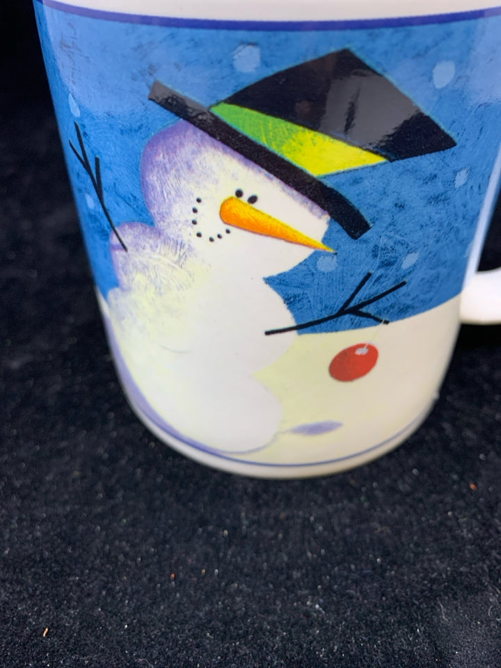 SNOWMAN W ORNAMENT MUG.