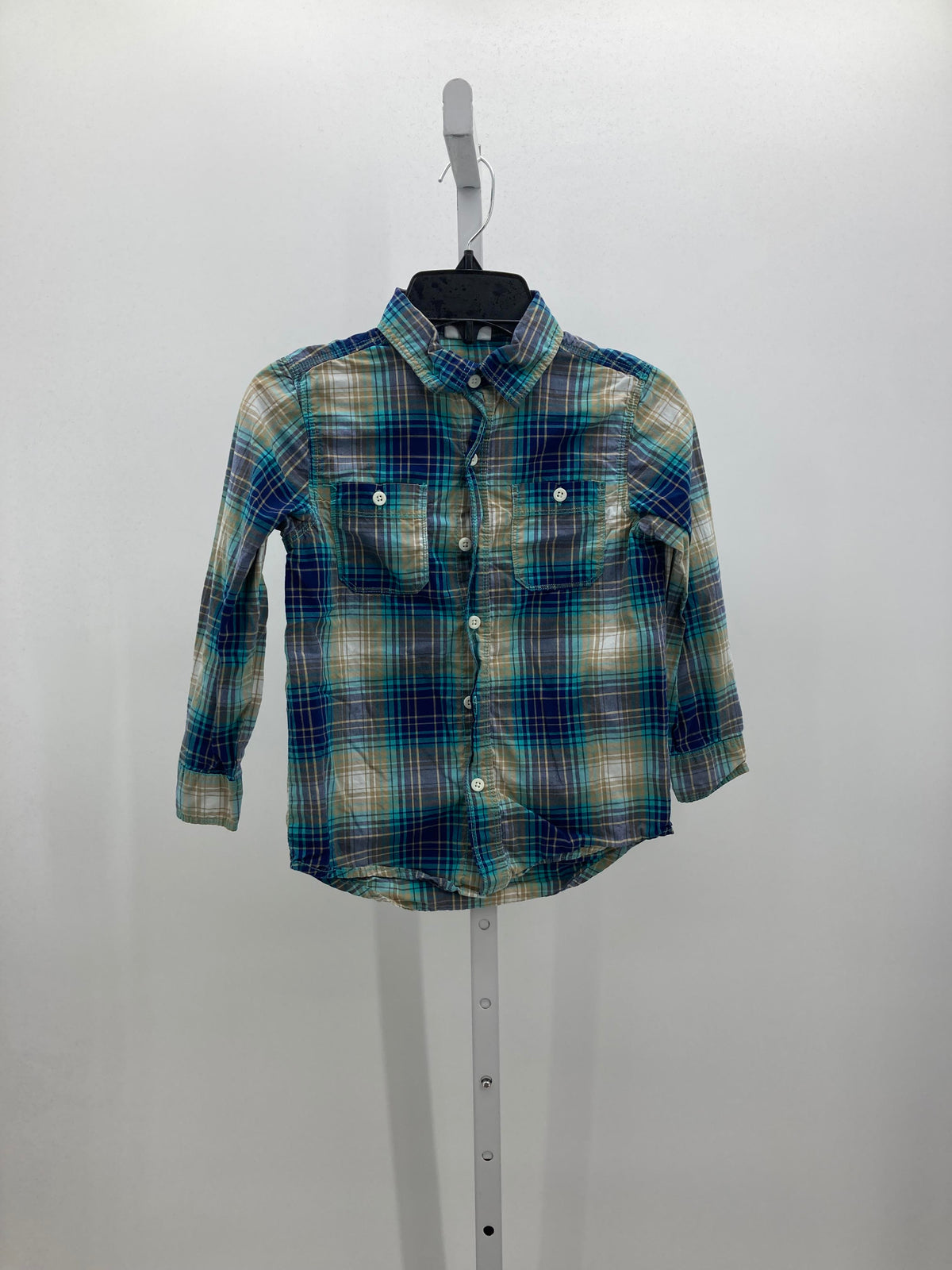 PLAID BTN DOWN