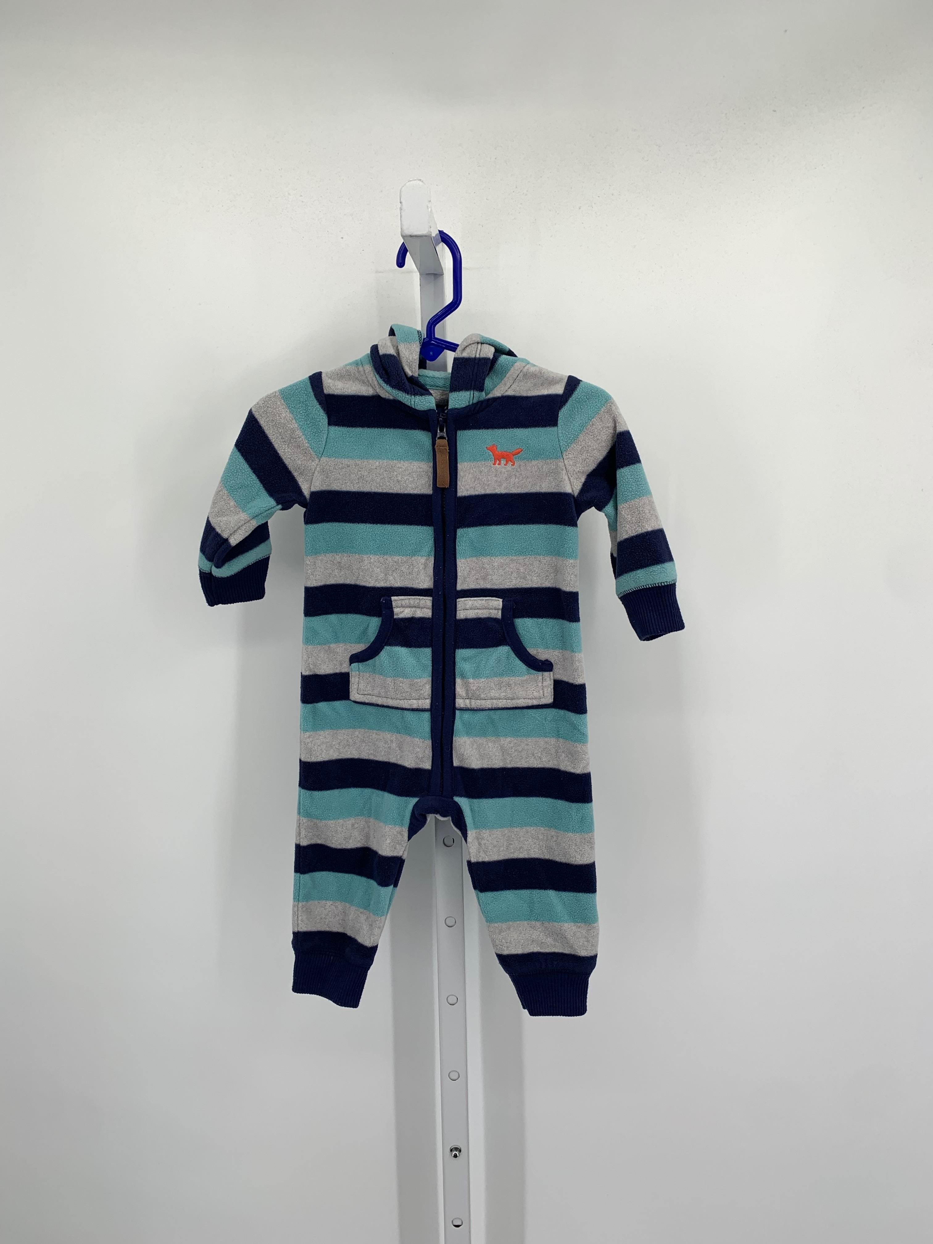 STRIPES HOODED FLEECE