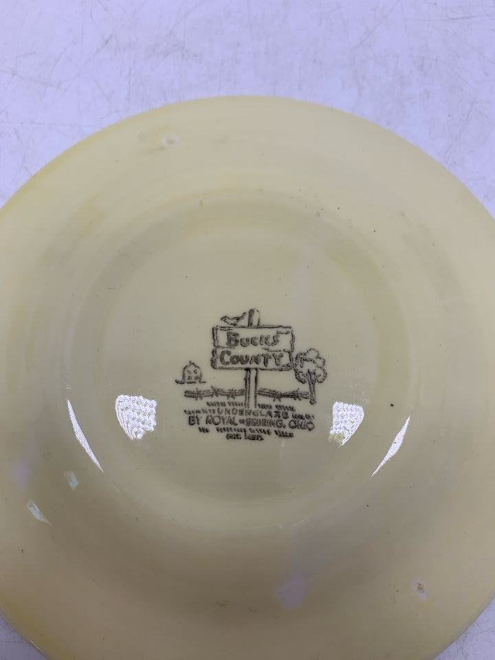 VTG 8PC BUCKS COUNTY CUP + SAUCERS