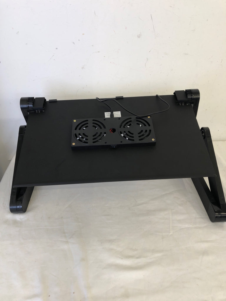 ADJUSTABLE BASE LAPTOP STAND W/COOLING FANS.