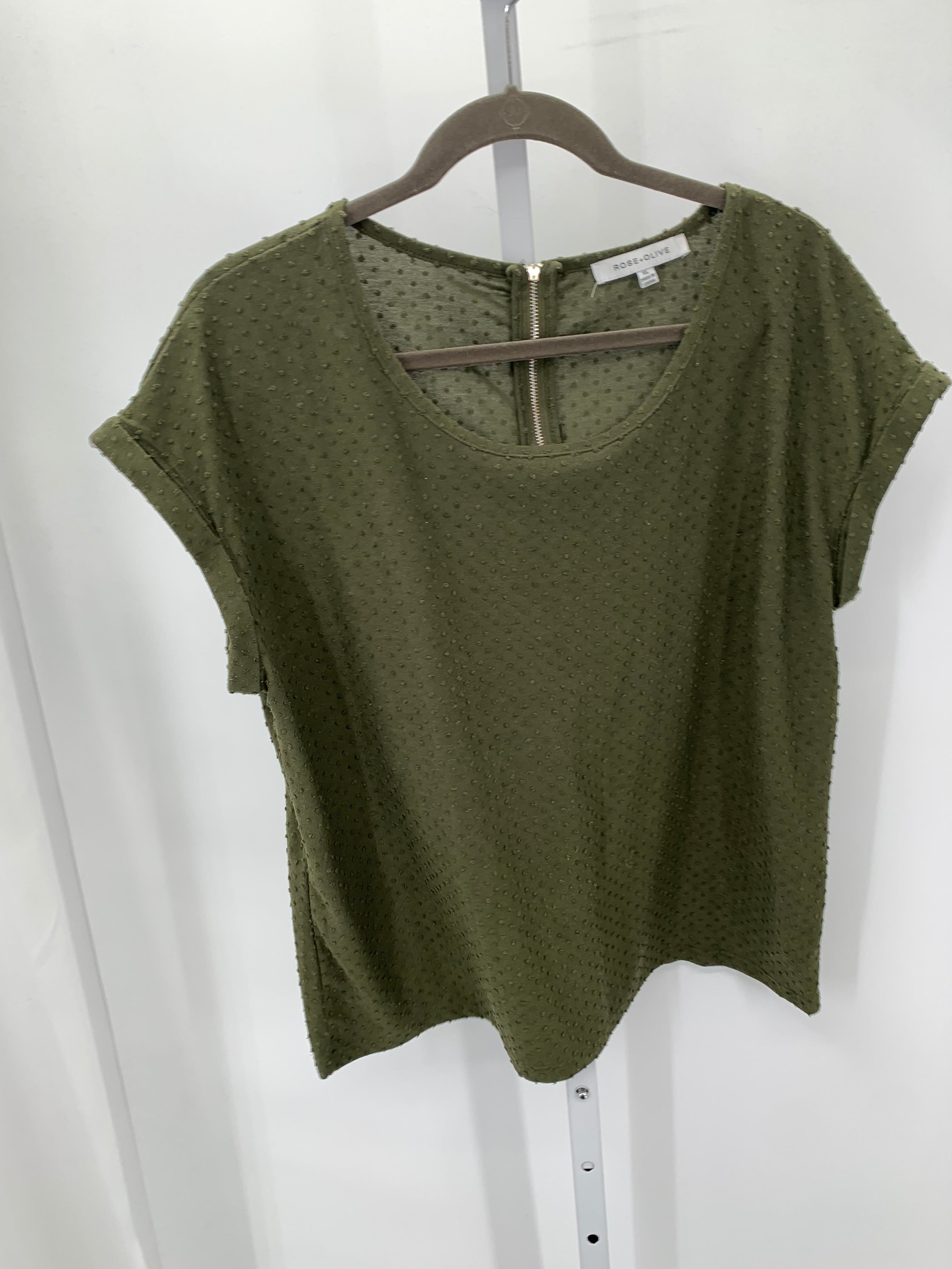 Rose & Olive Size Extra Large Misses Short Sleeve Shirt
