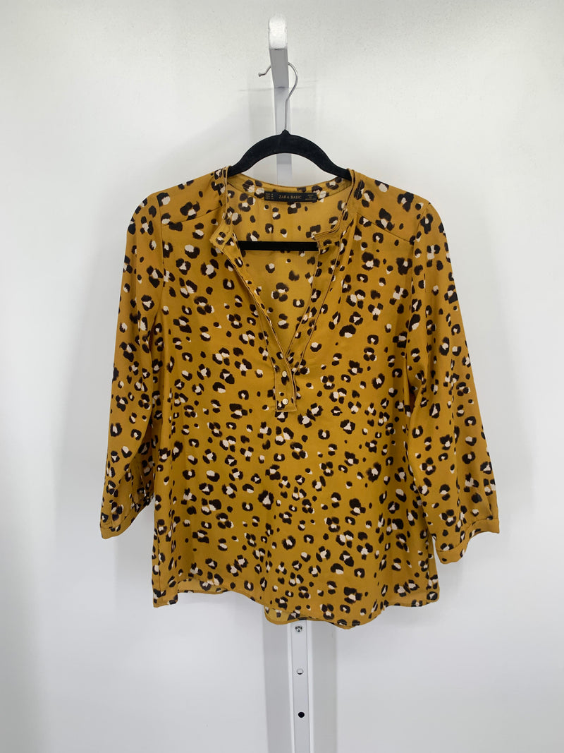 Zara Size Medium Misses 3/4 Sleeve Shirt