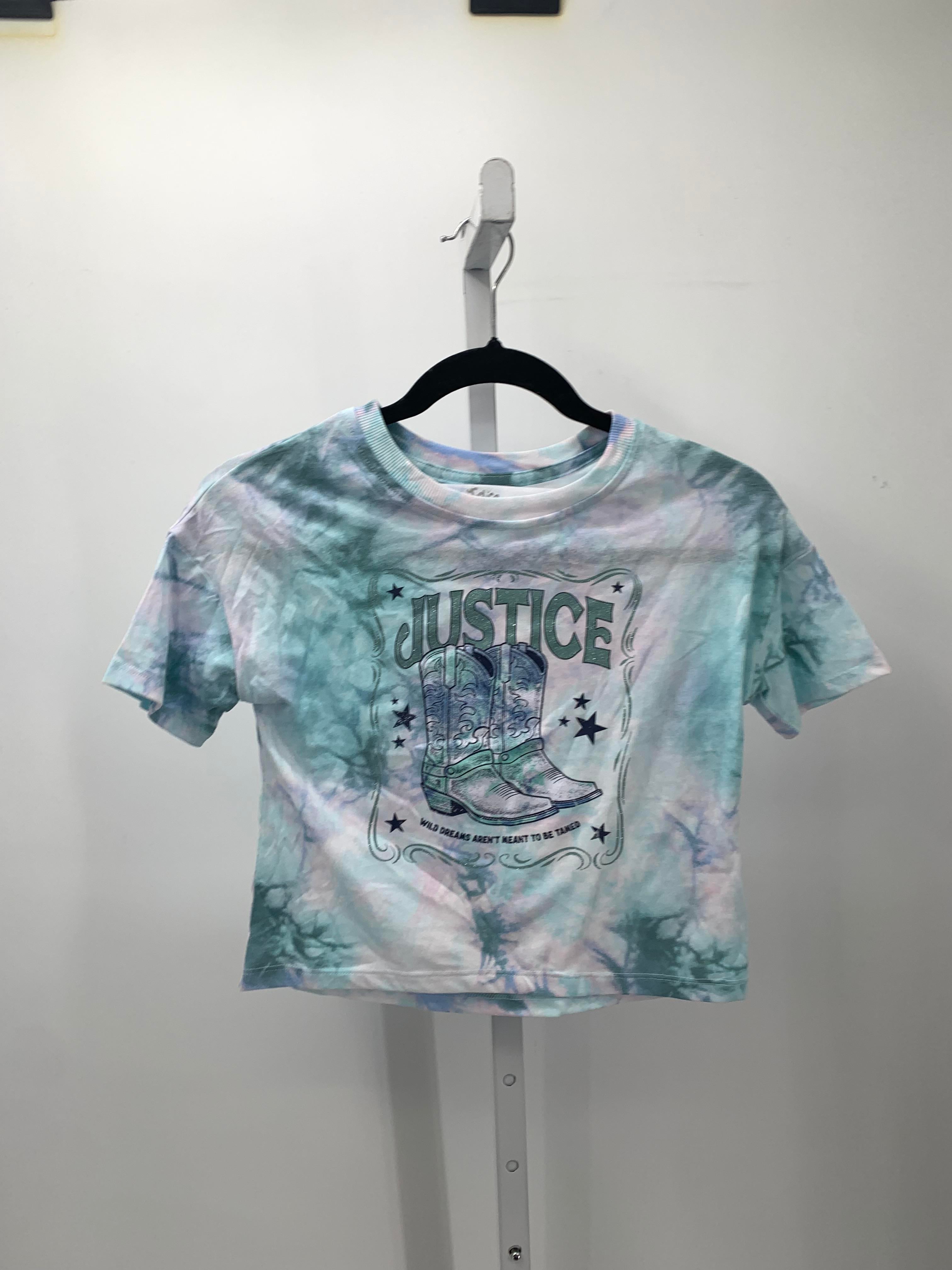 Justice Size 7-8 Girls Short Sleeve Shirt