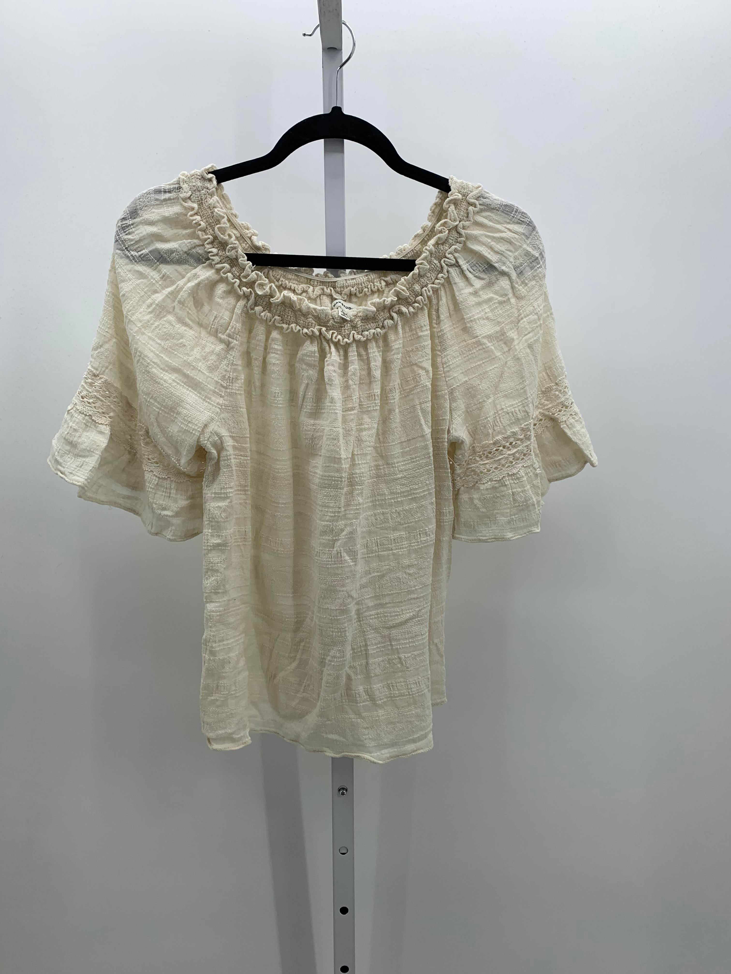 Max Studio Size Large Misses Short Sleeve Shirt