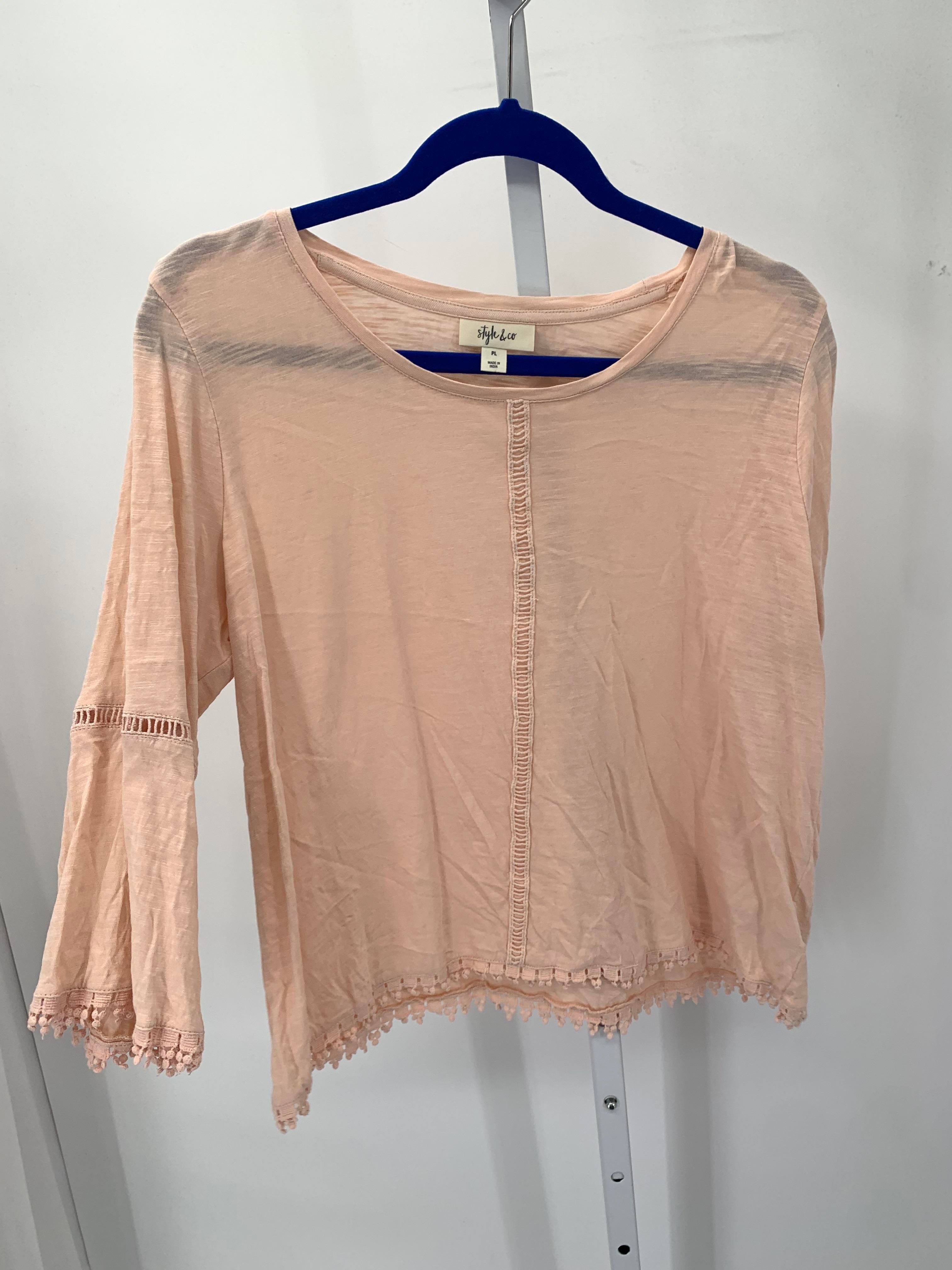 Style & Co. Size Large Petite Petite 3/4 Sleeve Shirt