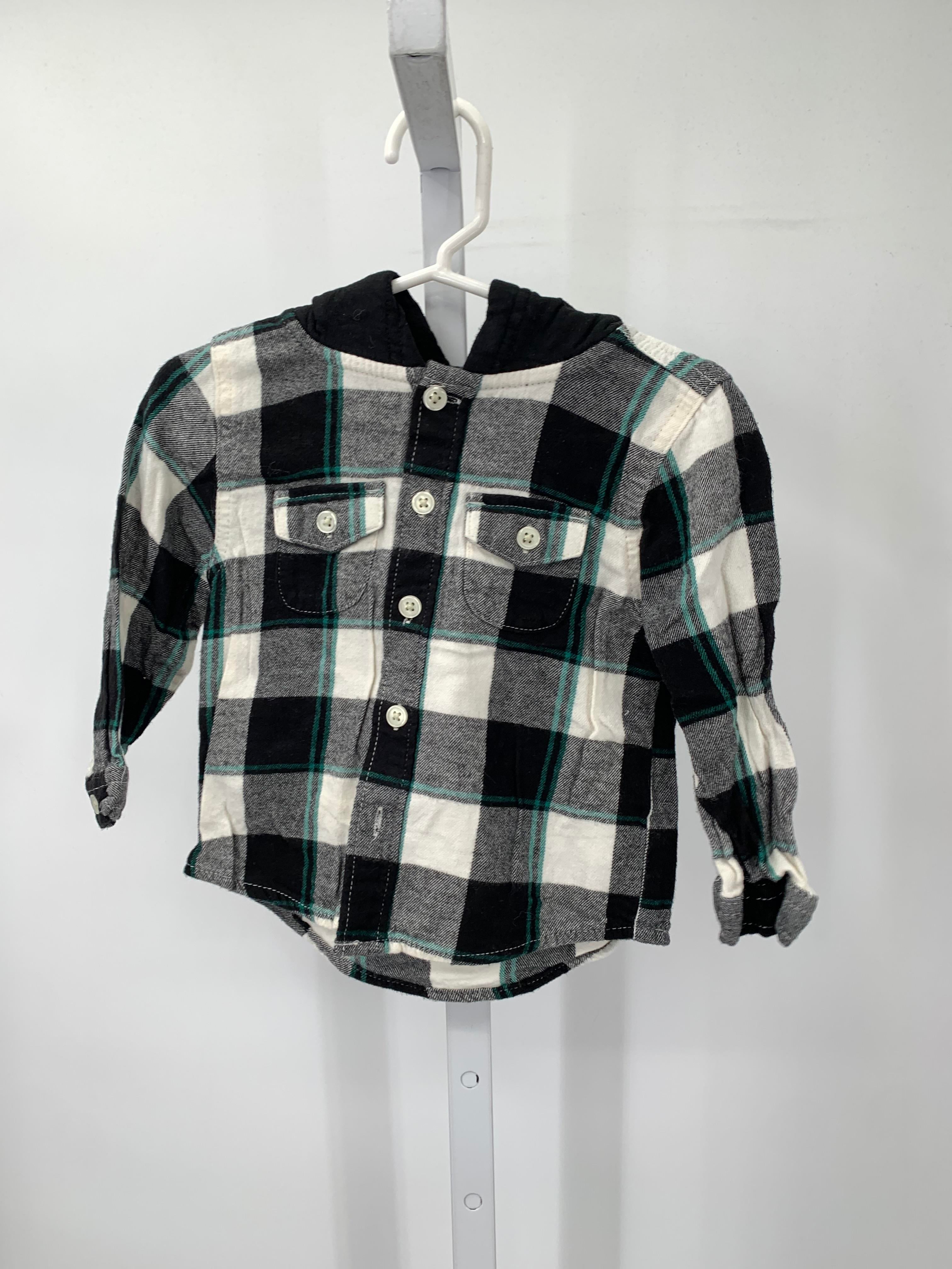 PLAID HOODED BTN DOWN