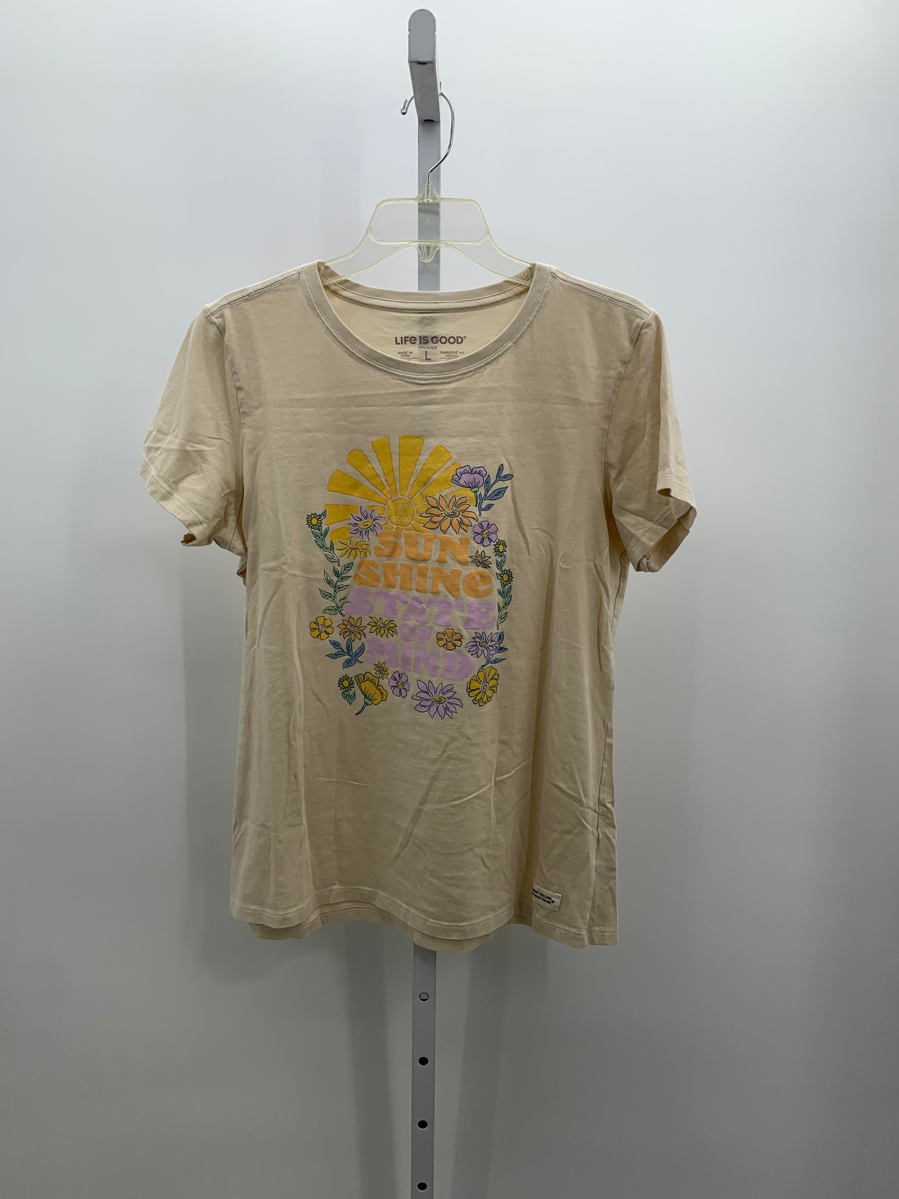 Life is Good Size Large Misses Short Sleeve Shirt