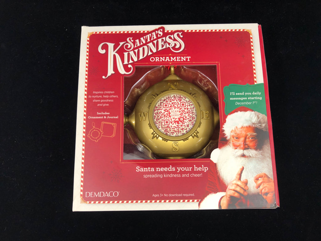 NIB SANTA'S KINDNESS ORNAMENT.