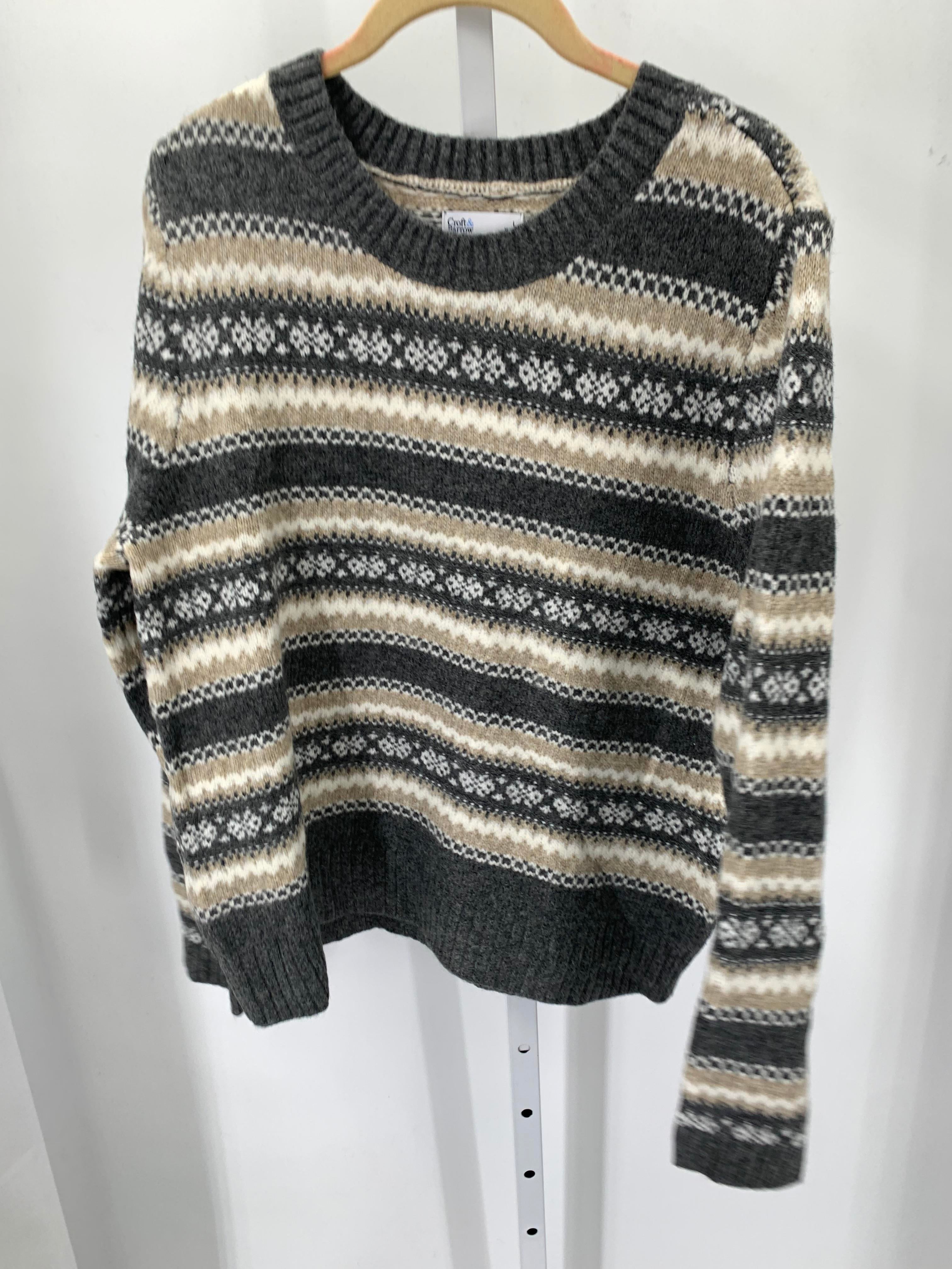 Croft & Barrow Size Large Misses Long Slv Sweater
