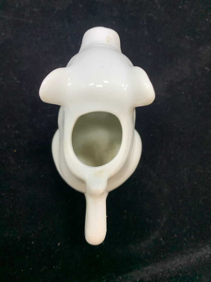 SMALL WHITE PIG CREAMER.