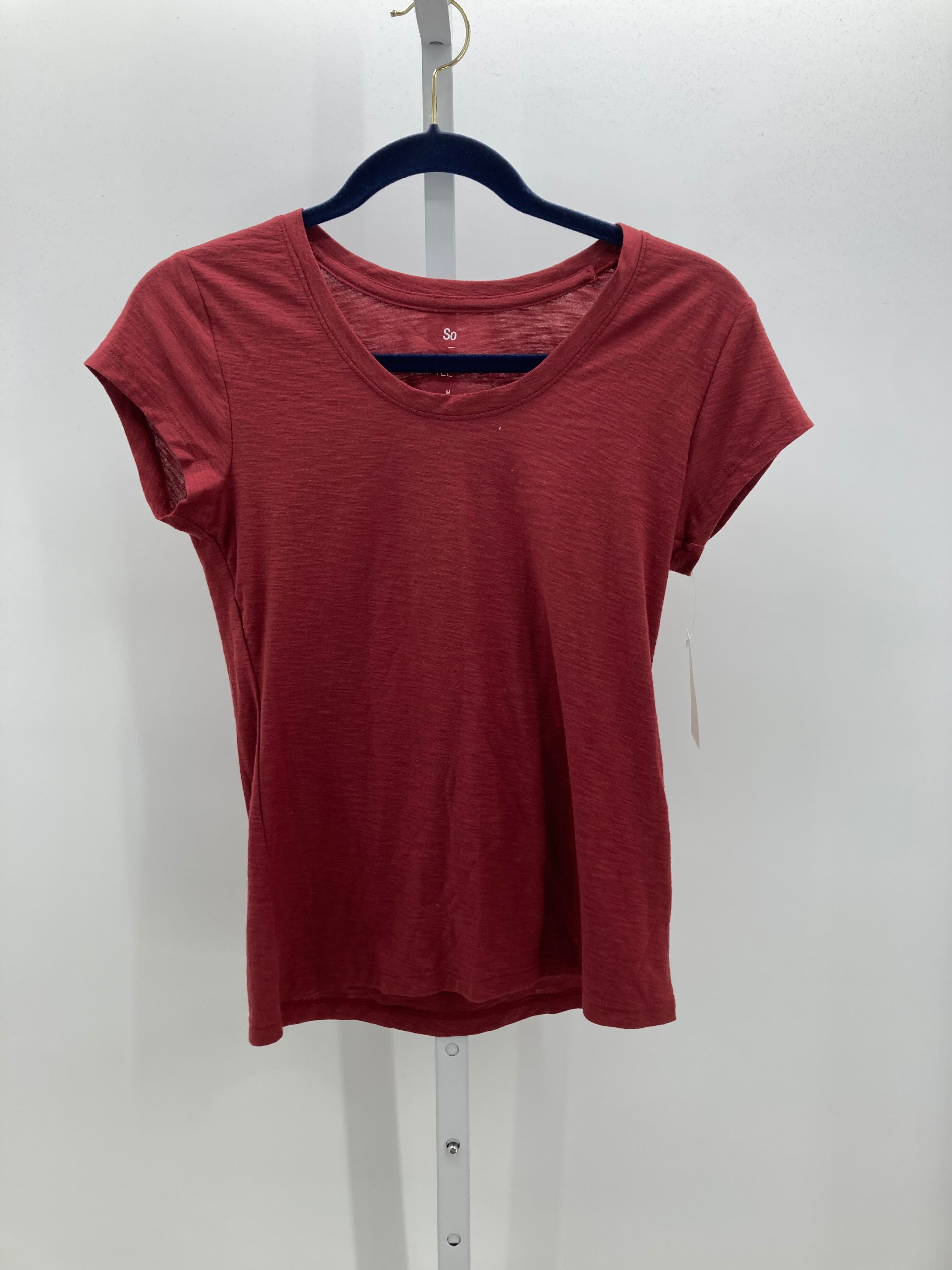 SO Size Medium Juniors Short Sleeve Shirt