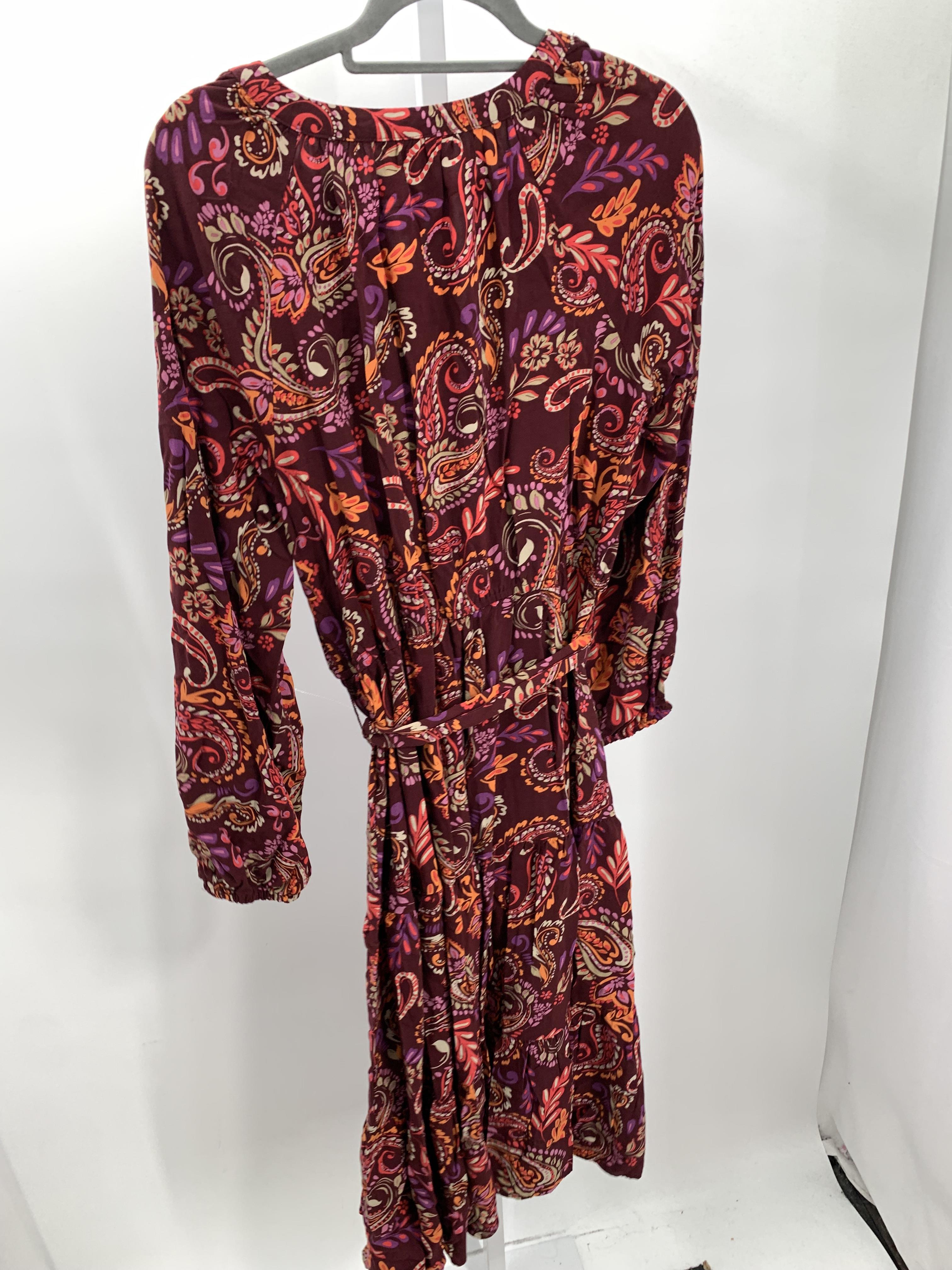 St. Johns Bay Size Large Misses Long Sleeve Dress