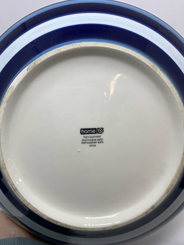 BLUE STRIPE SRVG BOWL.