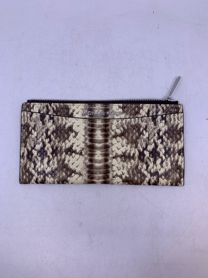 Michael Michael Kors Jet Set Snakeskin Pattern Slim Wallet