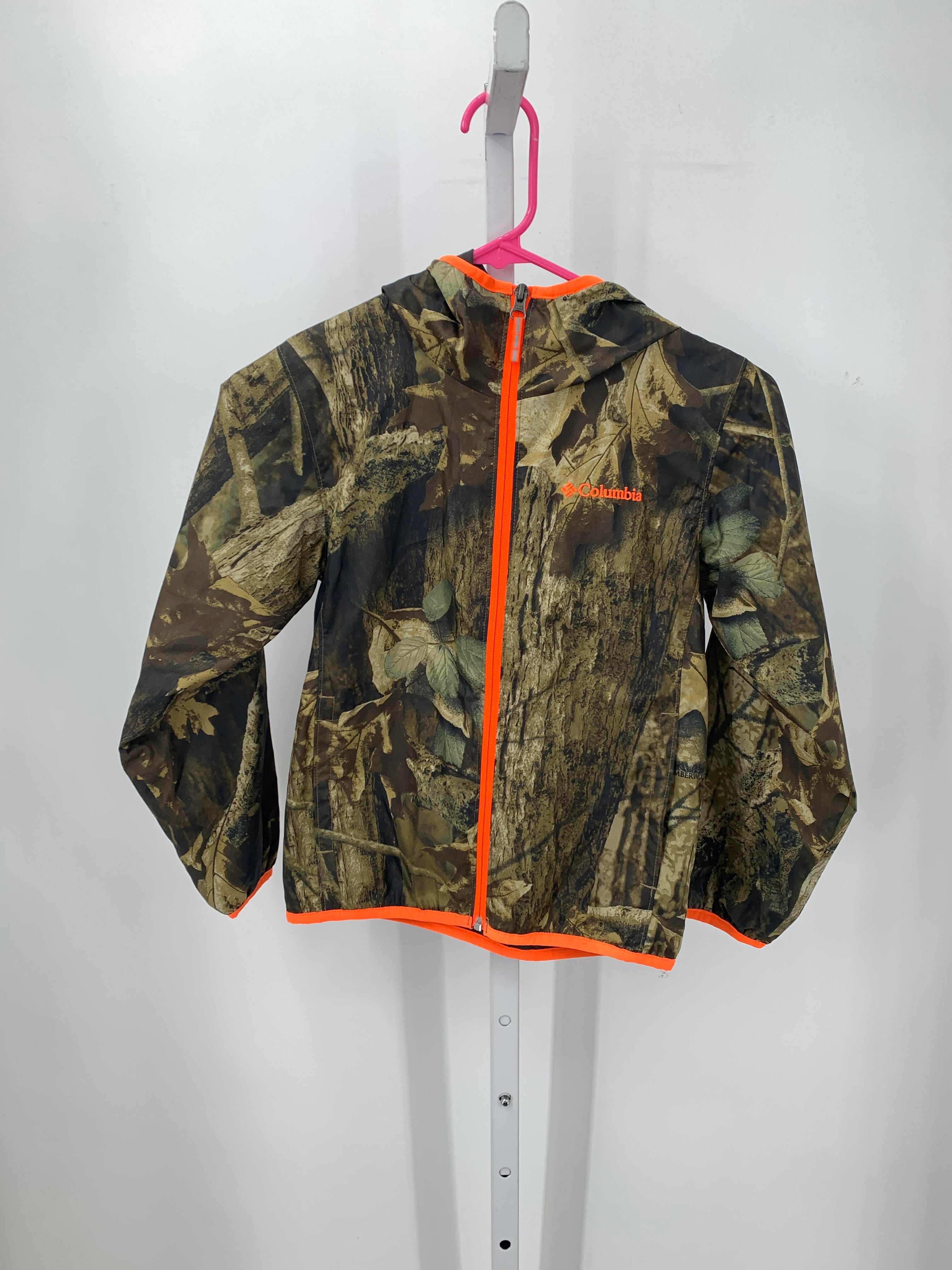 ORANGE ZIP FOREST HOODED