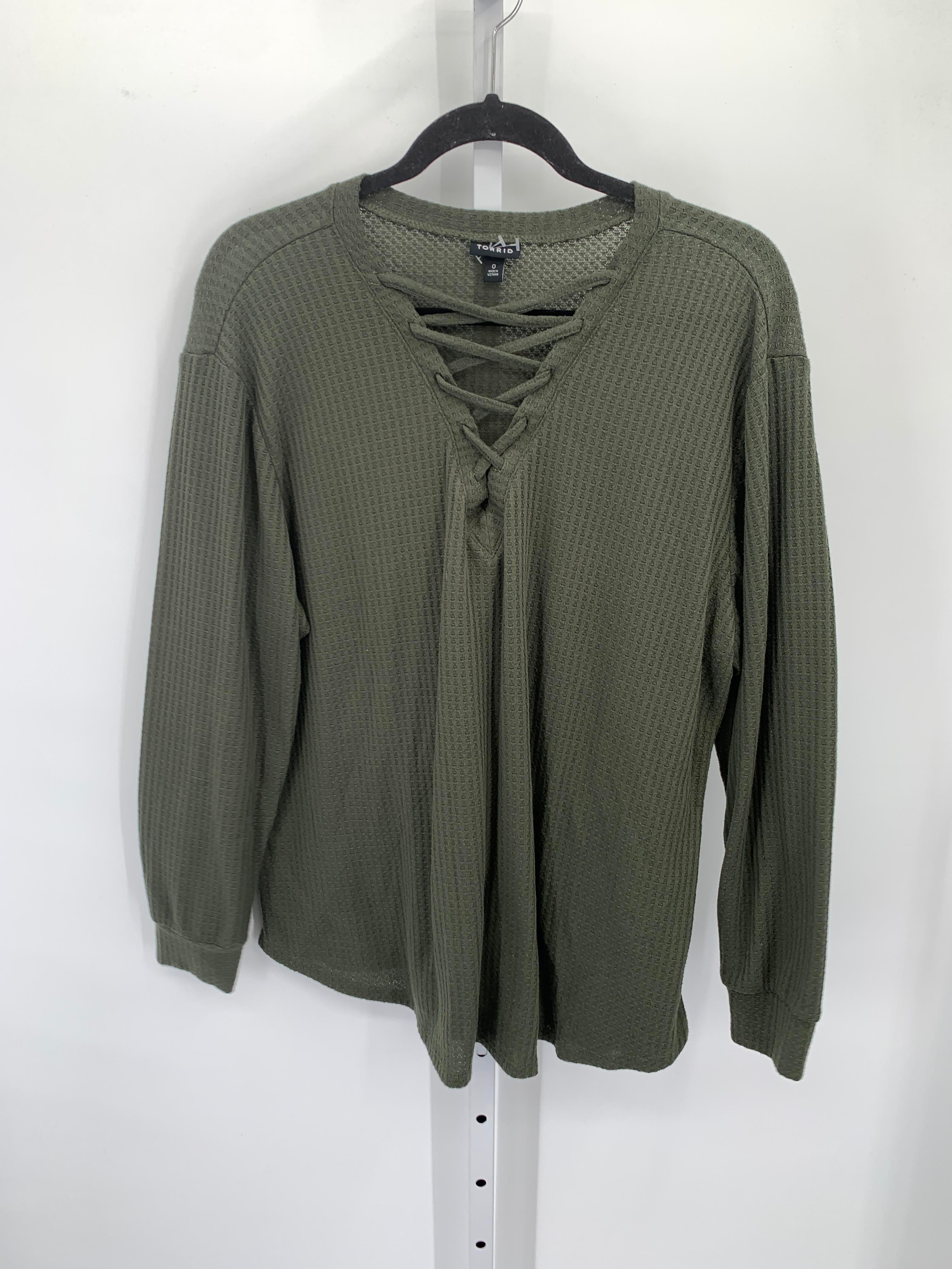 Torrid Size 0X Womens Long Sleeve Shirt