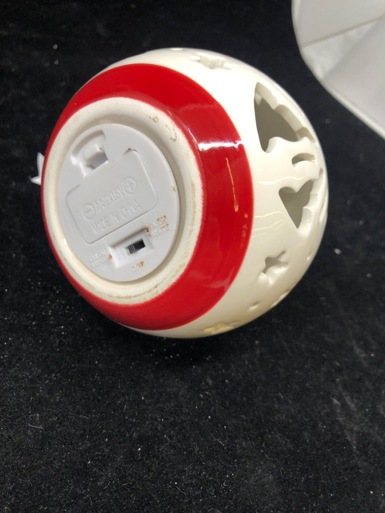 LIGHT UP CERAMIC ORNAMENT.