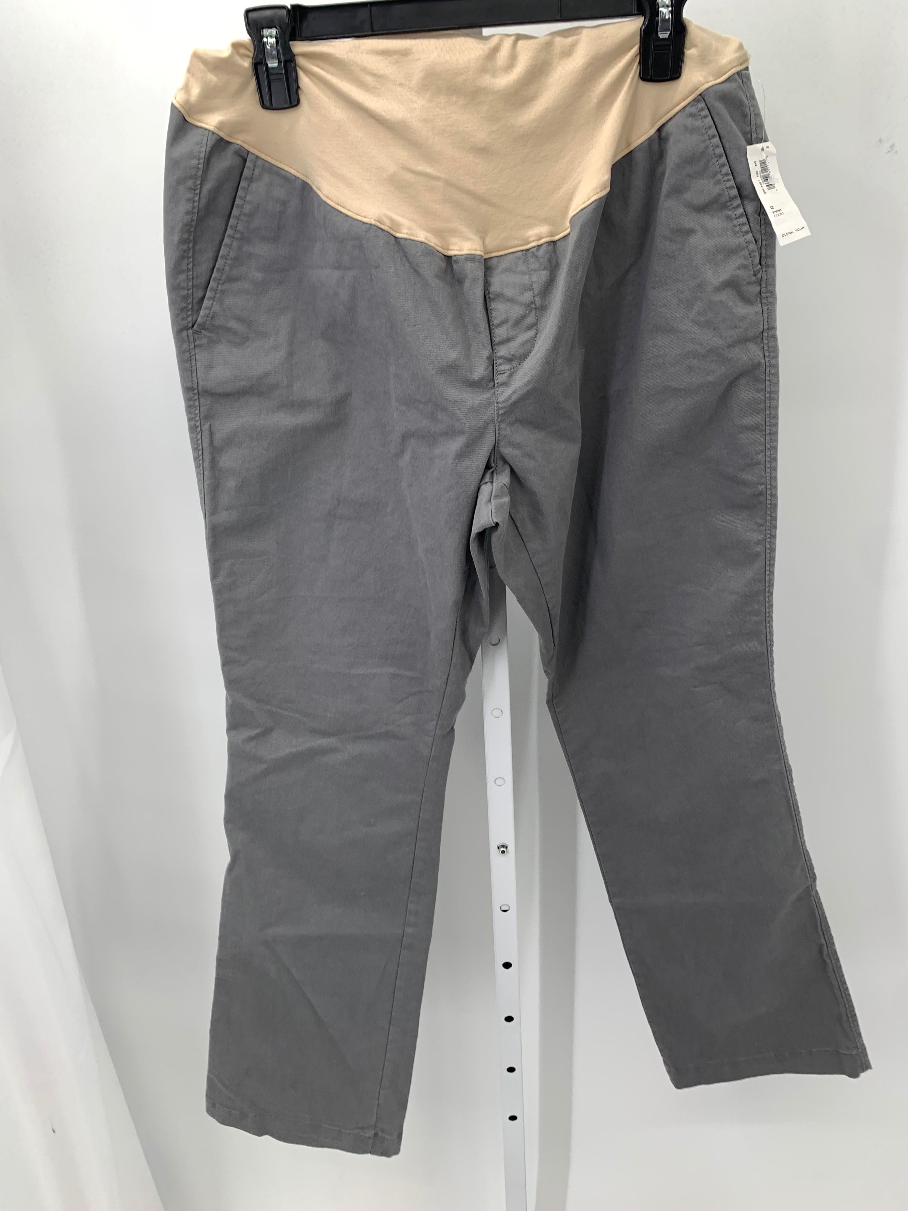 Old Navy Grey Size 12 Short Maternity Pants