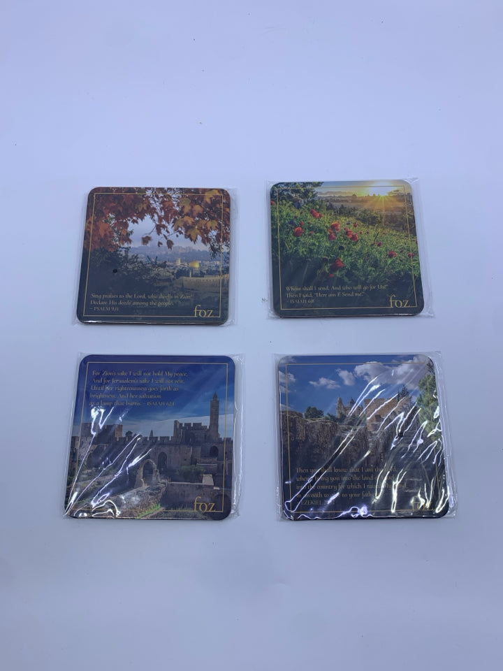 4 NIP COASTERS.