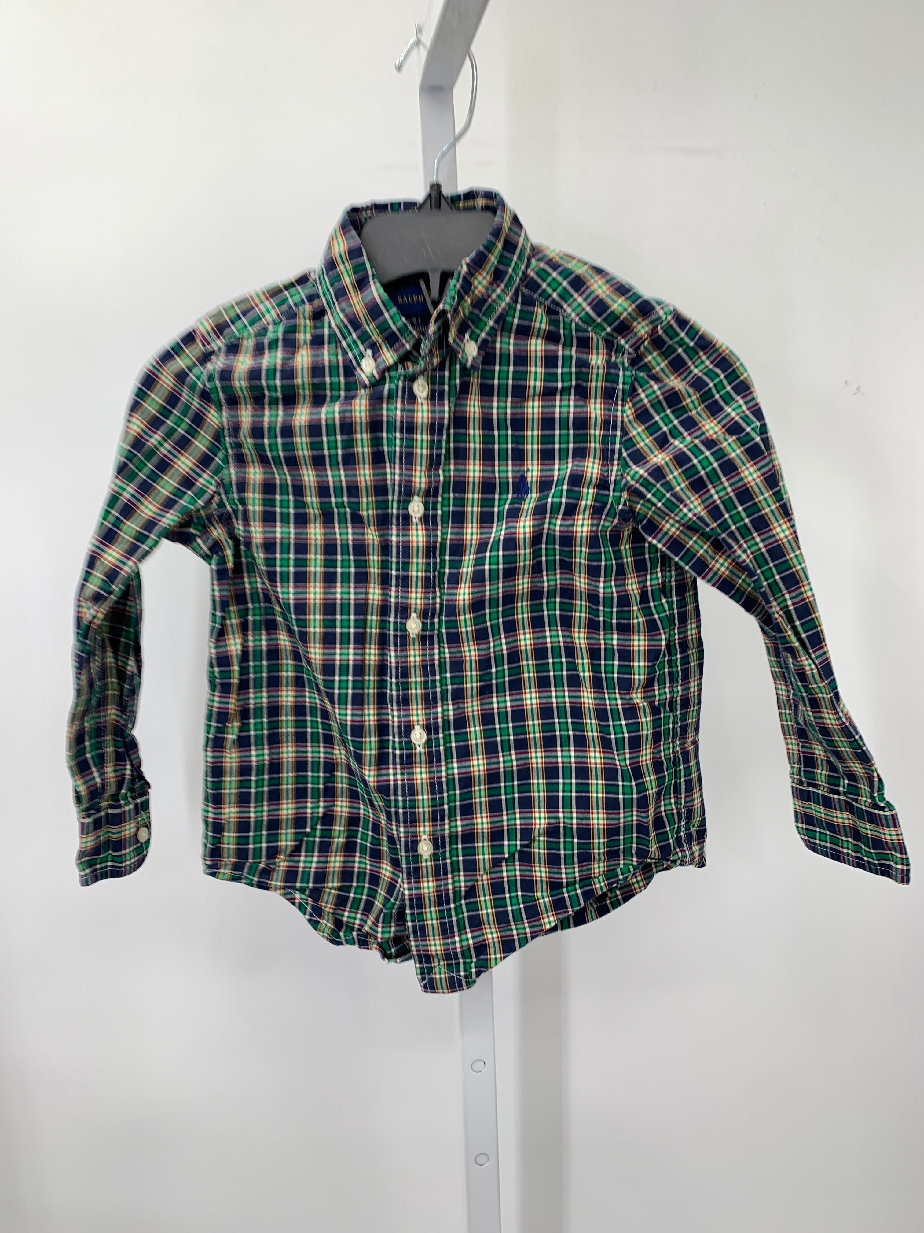 GREEN PLAID BTN DOWN