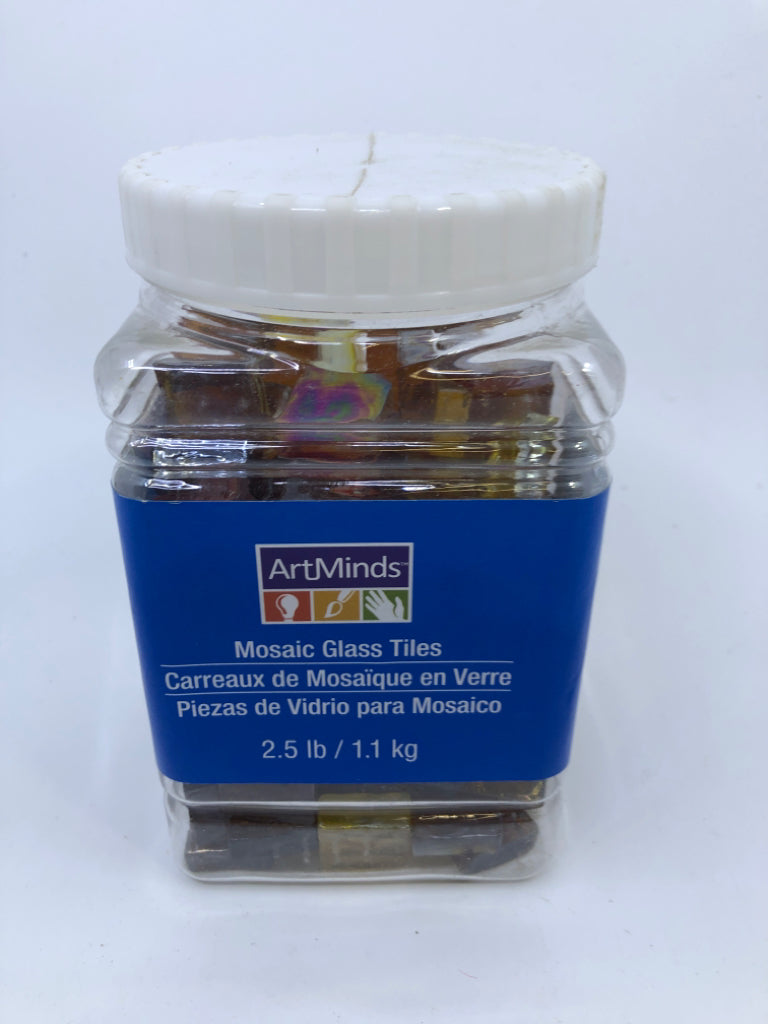 NIB MOSAIC GLASS TILES.