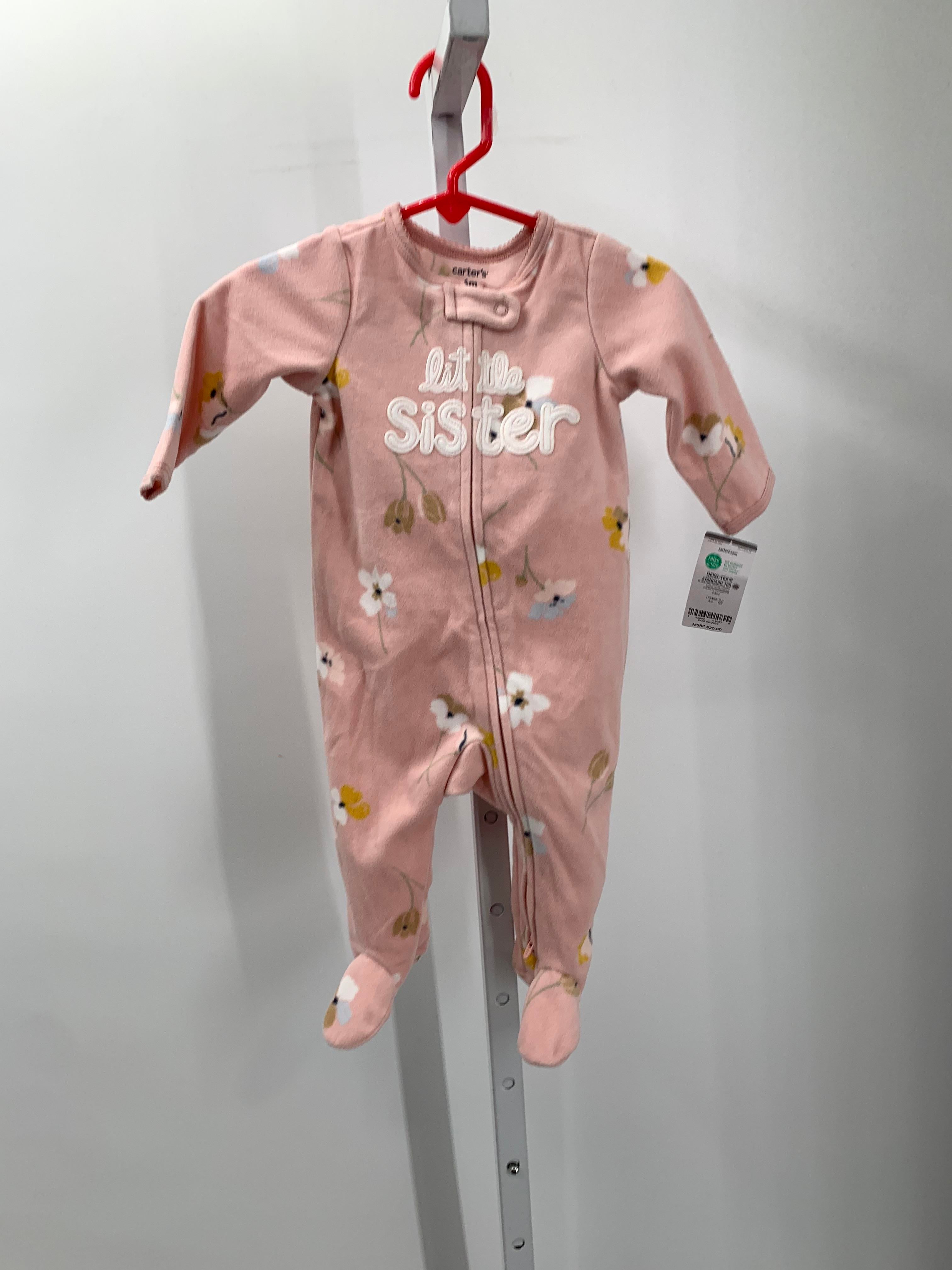 Carters Size 6 Months Girls Long Slv. Romper