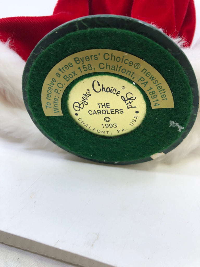 BYERS' CHOICE MRS CLAUSE IN RED COAT-1993.