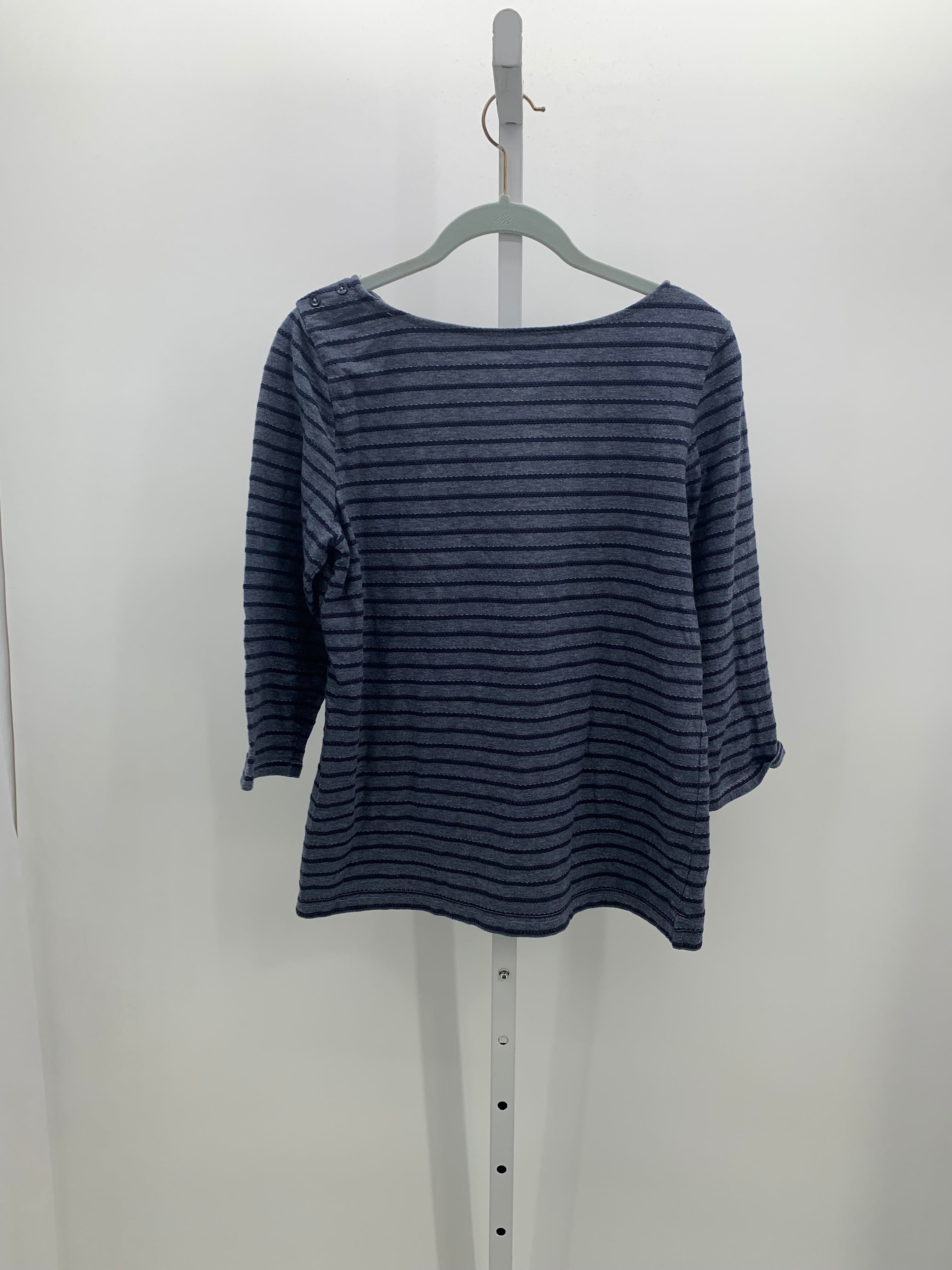 Croft & Barrow Size Large Misses 3/4 Sleeve Shirt