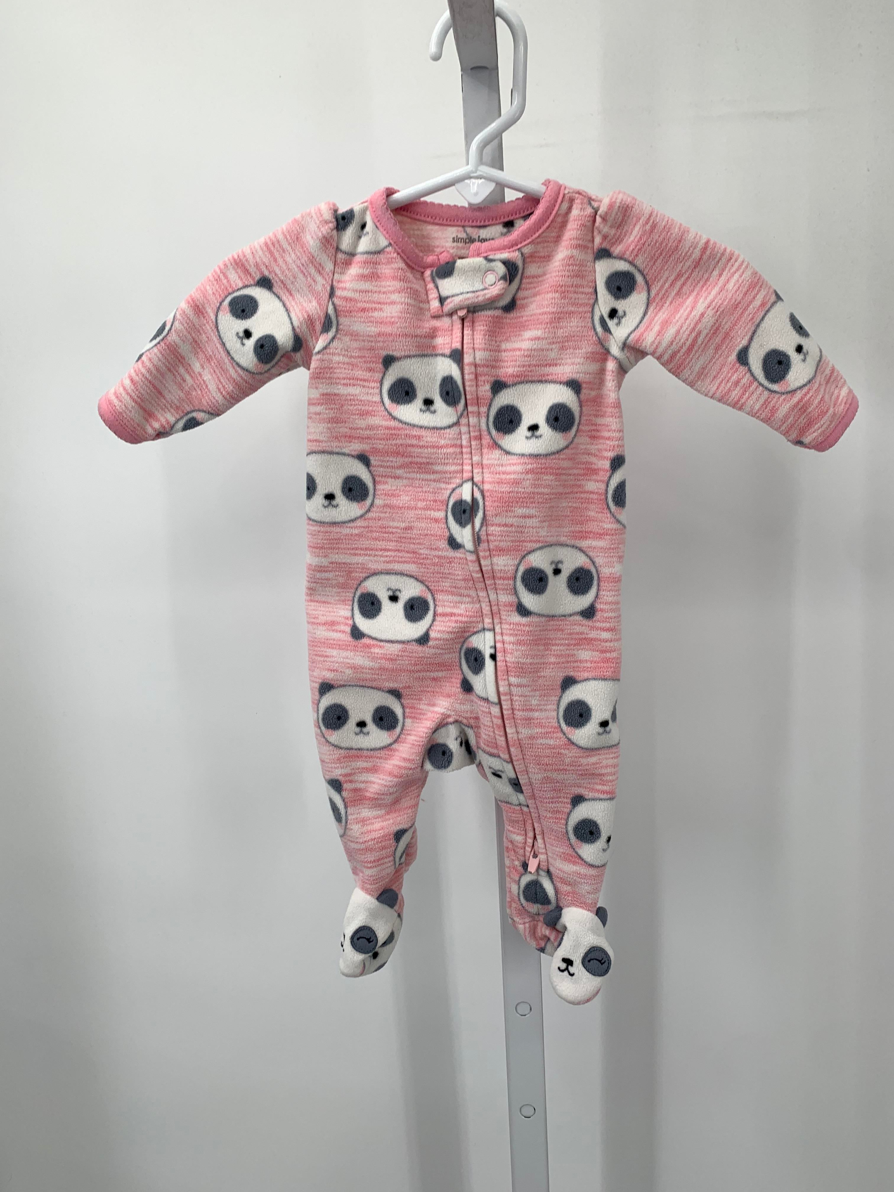 Simple Joys Size Newborn Girls Long Slv. Romper