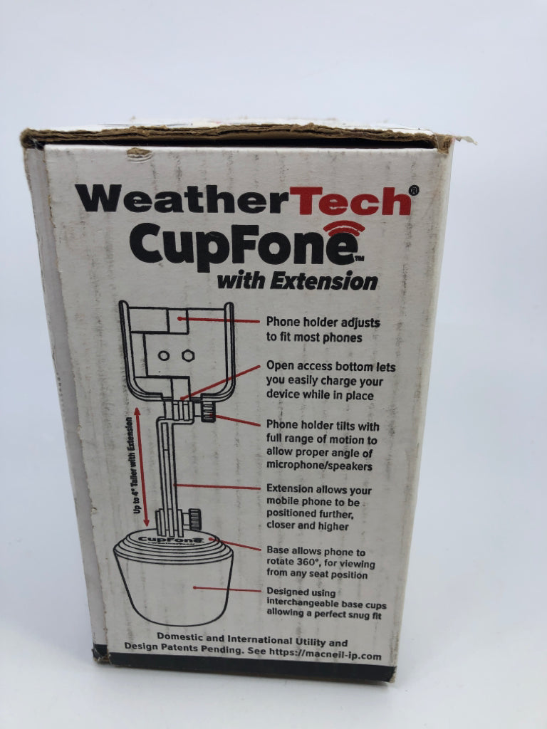 WEATHERTECH CUPFONE IN BOX.