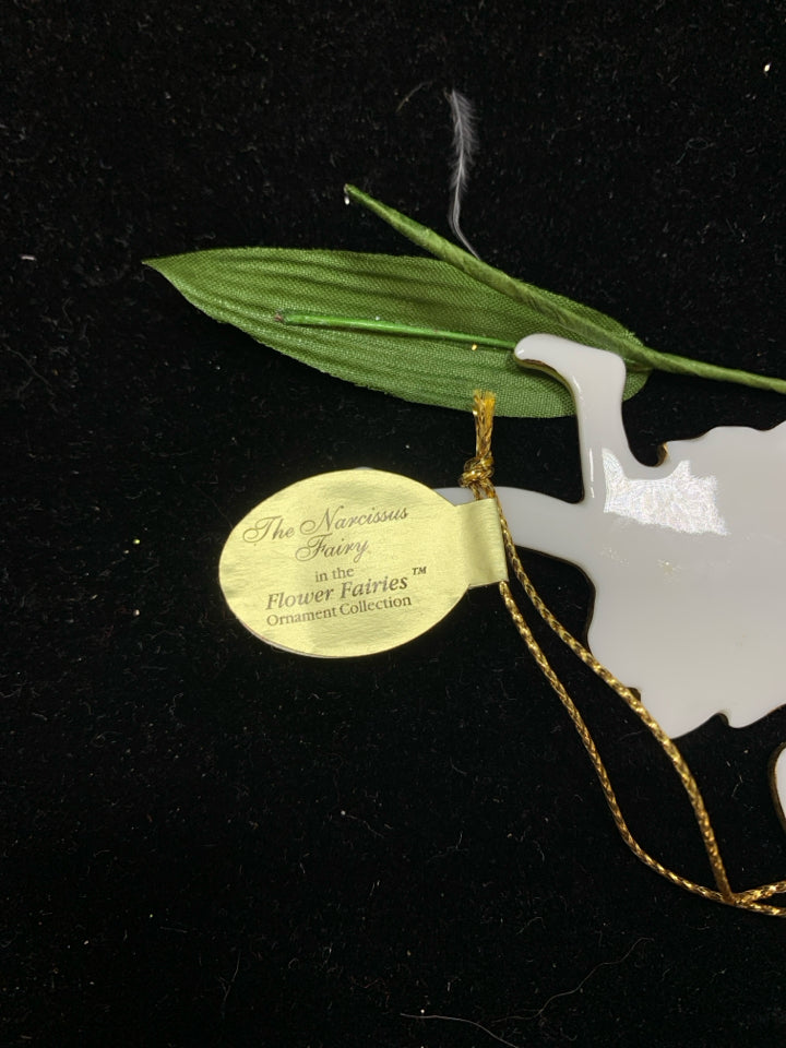 THE NARCISSUS FAIRY PORCELAIN ORNAMENT.