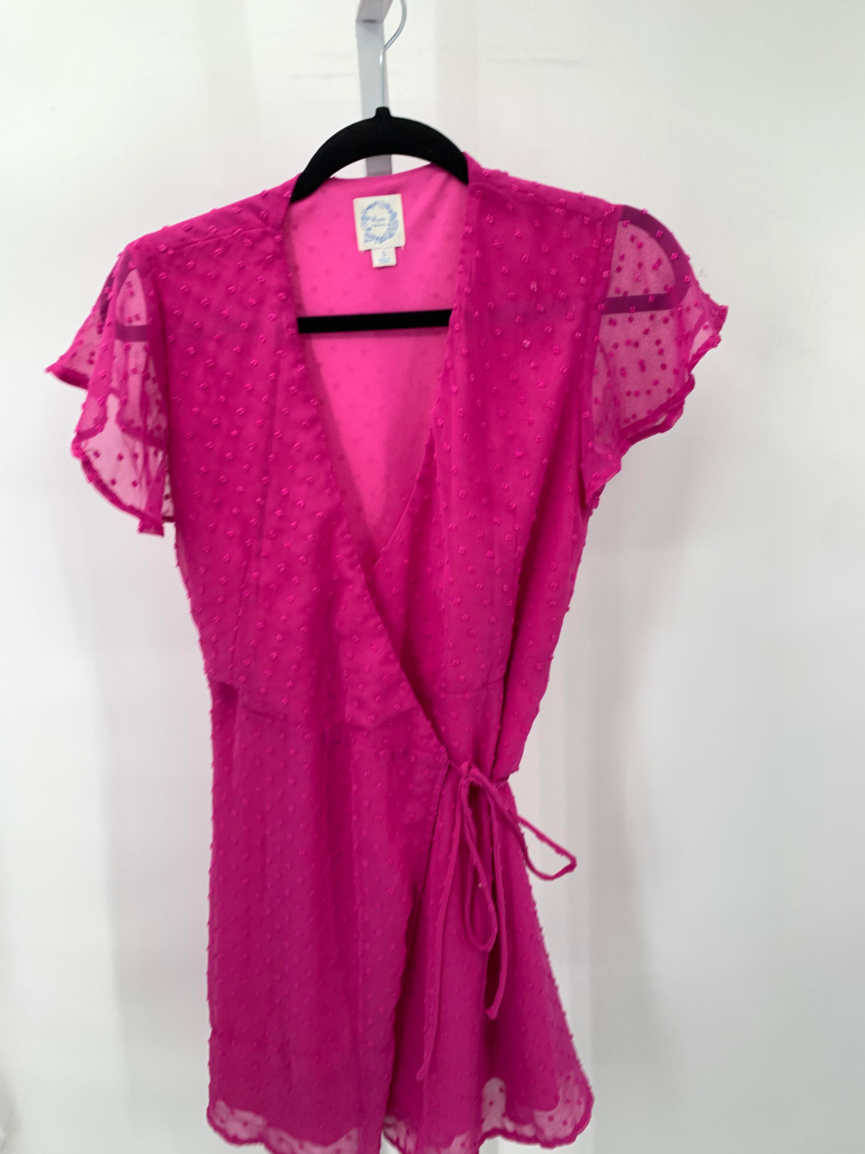 Blue Rain Size Small Misses Short Sleeve Dress