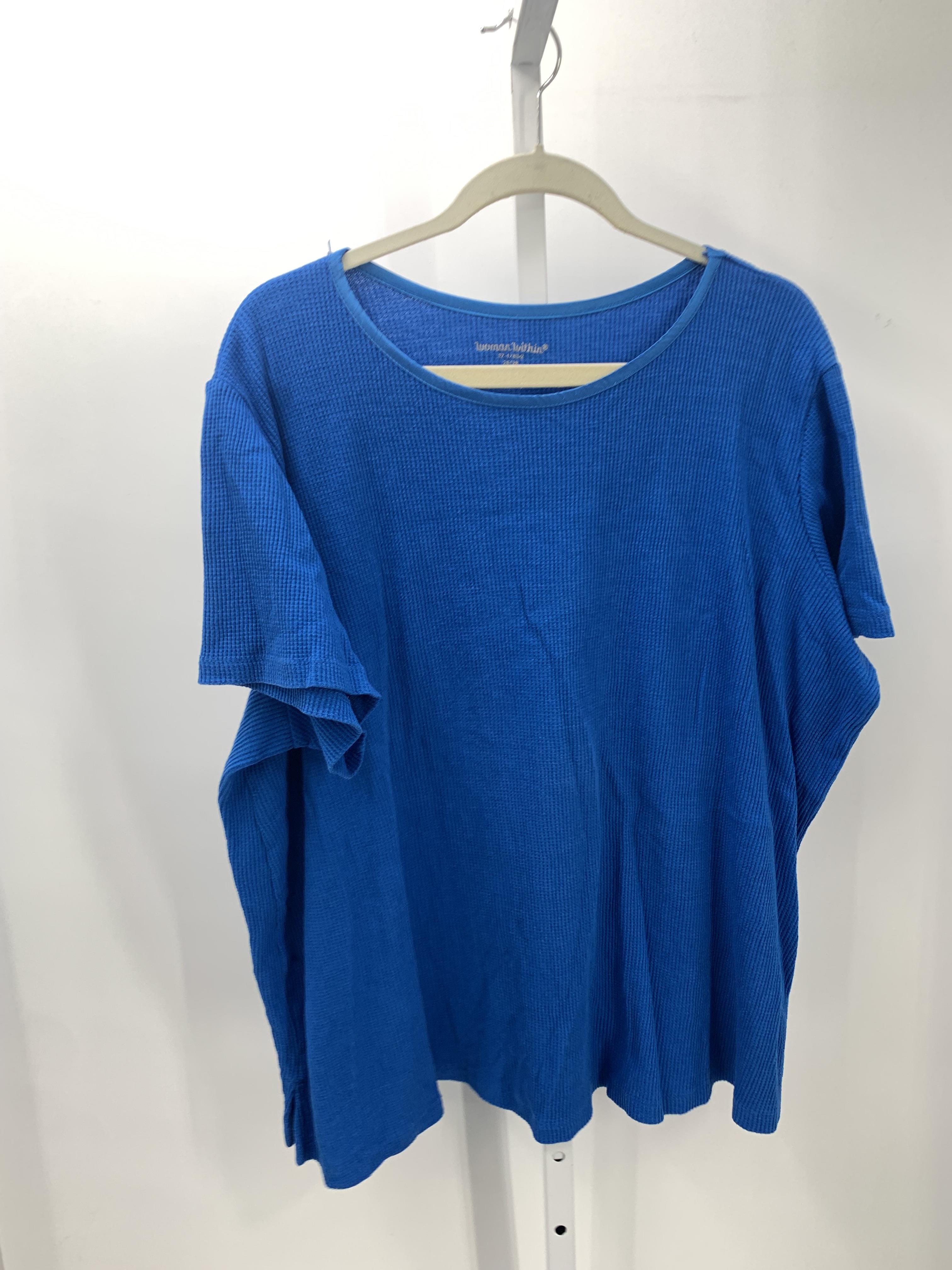 Woman Within Size 2X Womens Short Sleeve Shirt
