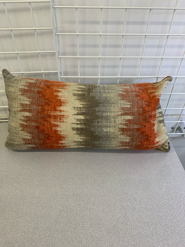 NARROW PILLOW ORANGE, BEIGE, GRAY NEWPORT .
