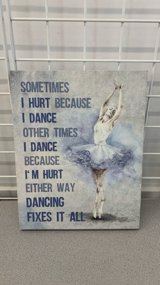 DANCE BALLERINA CANVAS.