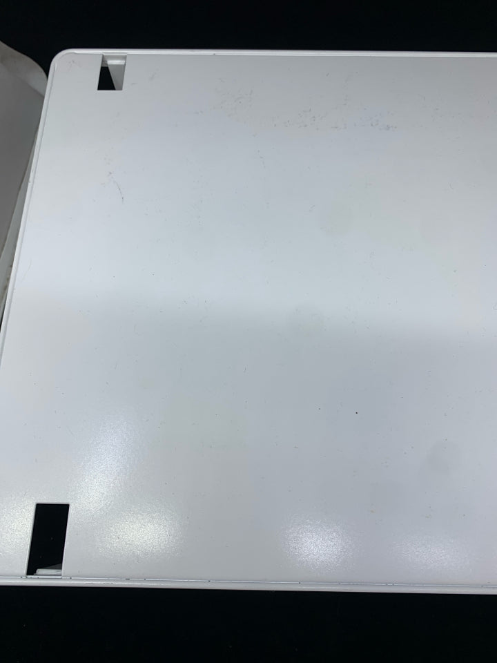 WHITE COMPUTER LAP TABLE.