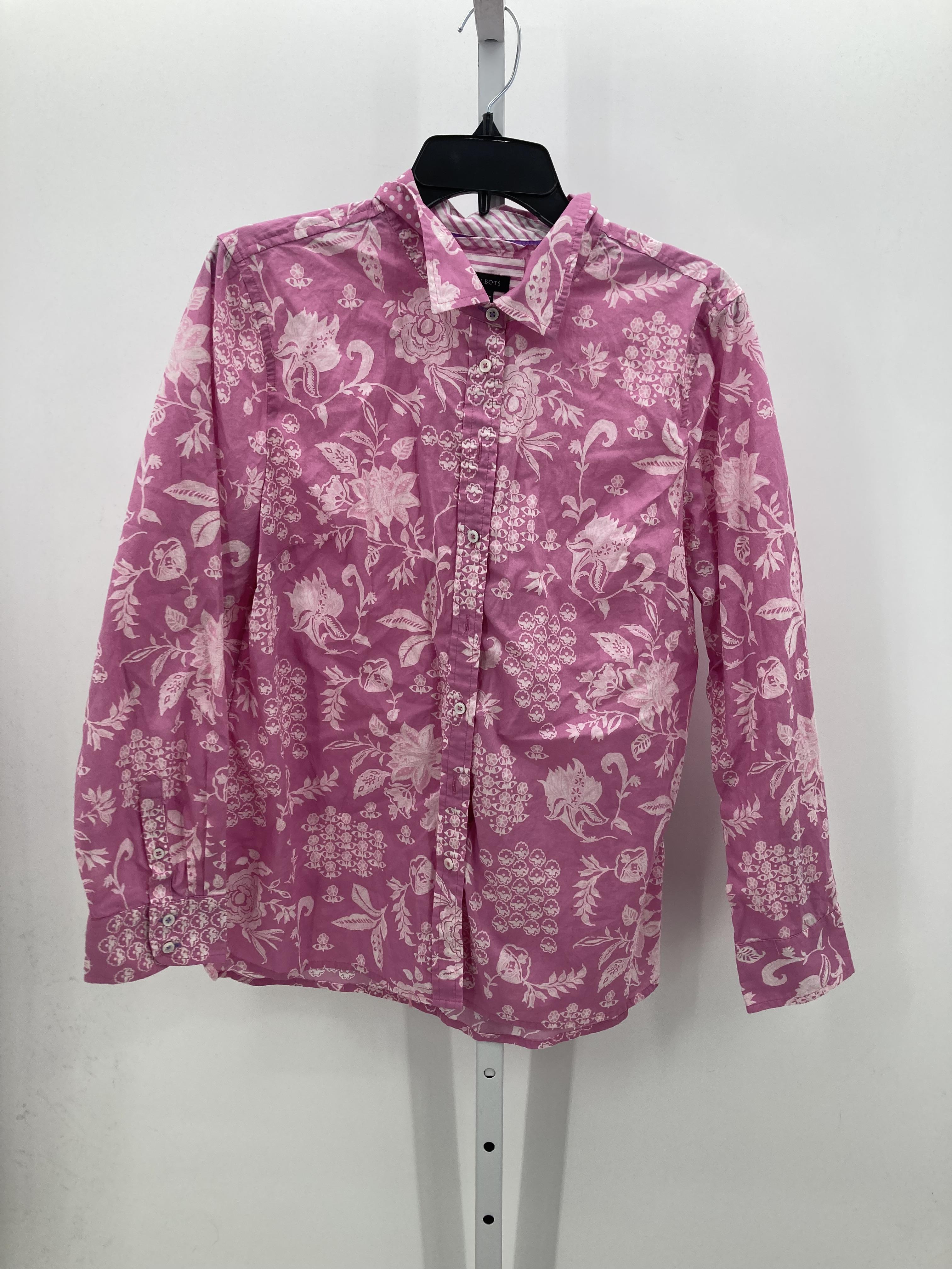 Talbots Size Large Misses Long Sleeve Shirt