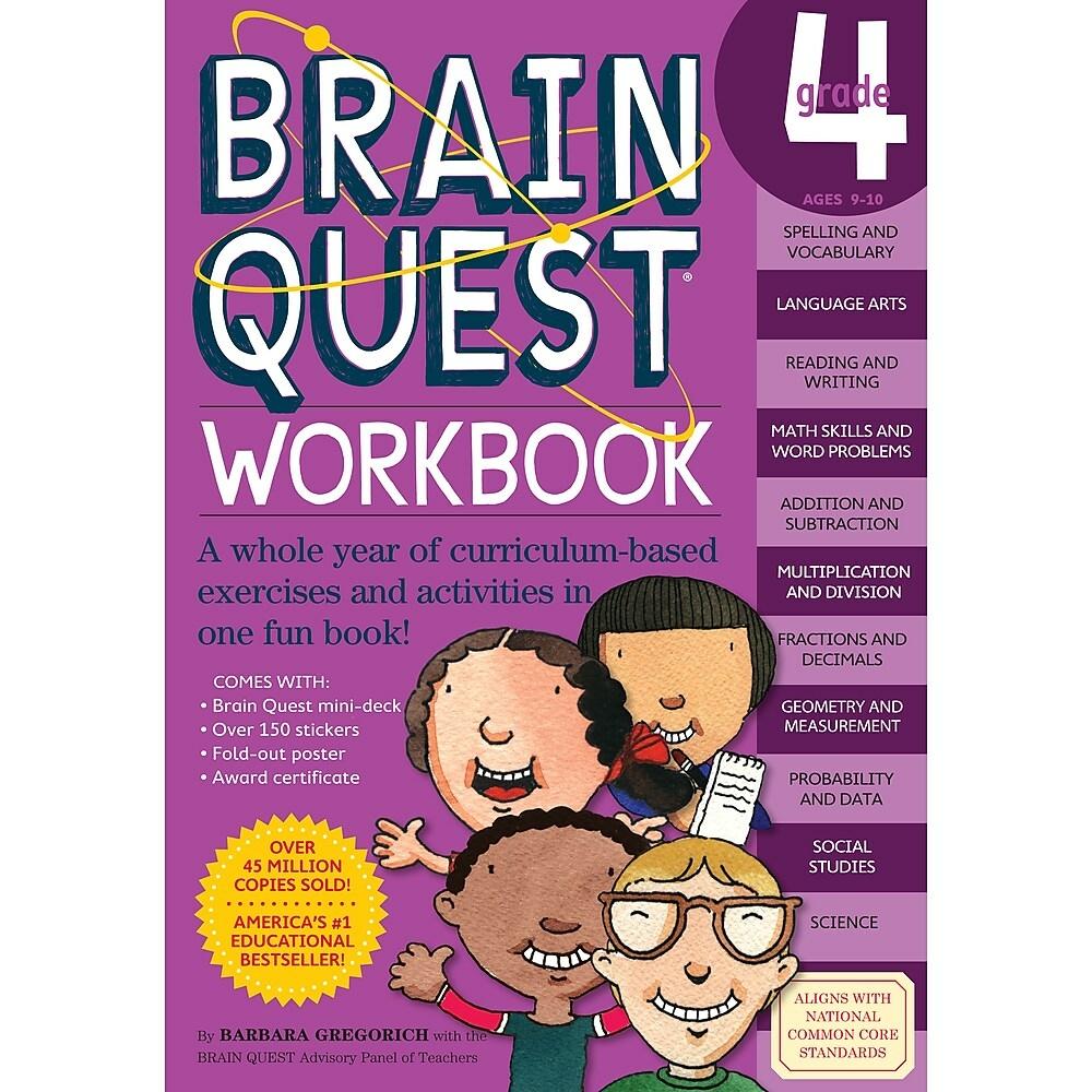 Brain Quest Workbook- 4th Grade by Barbara Gregorich - Gregorvich, Barbara / McG