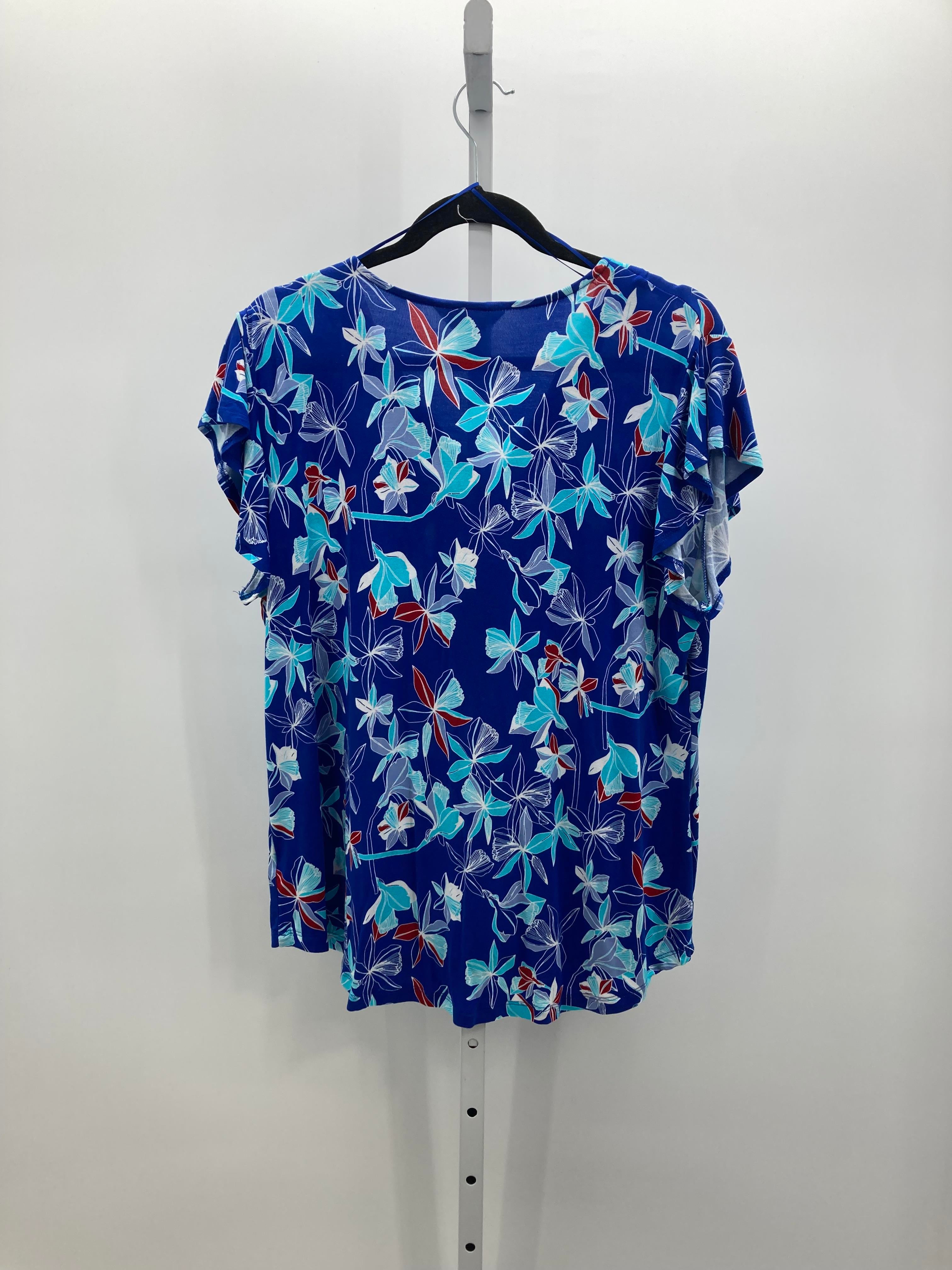 Liz Claiborne Size X Large Petite Petite Short Sleeve Shirt