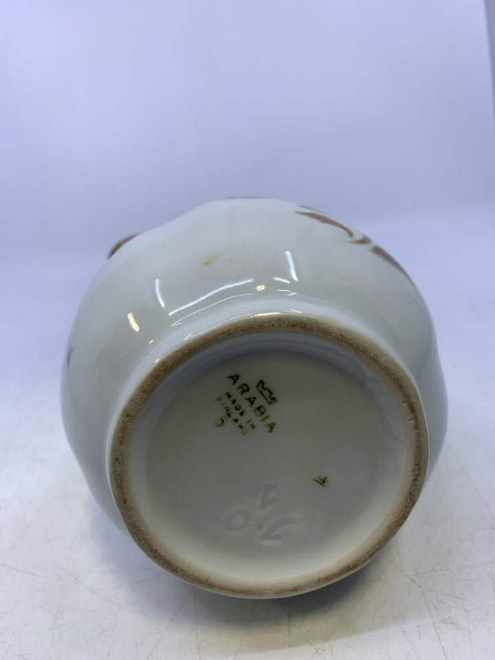 BROWN FLOWER SMALL PITCHER.